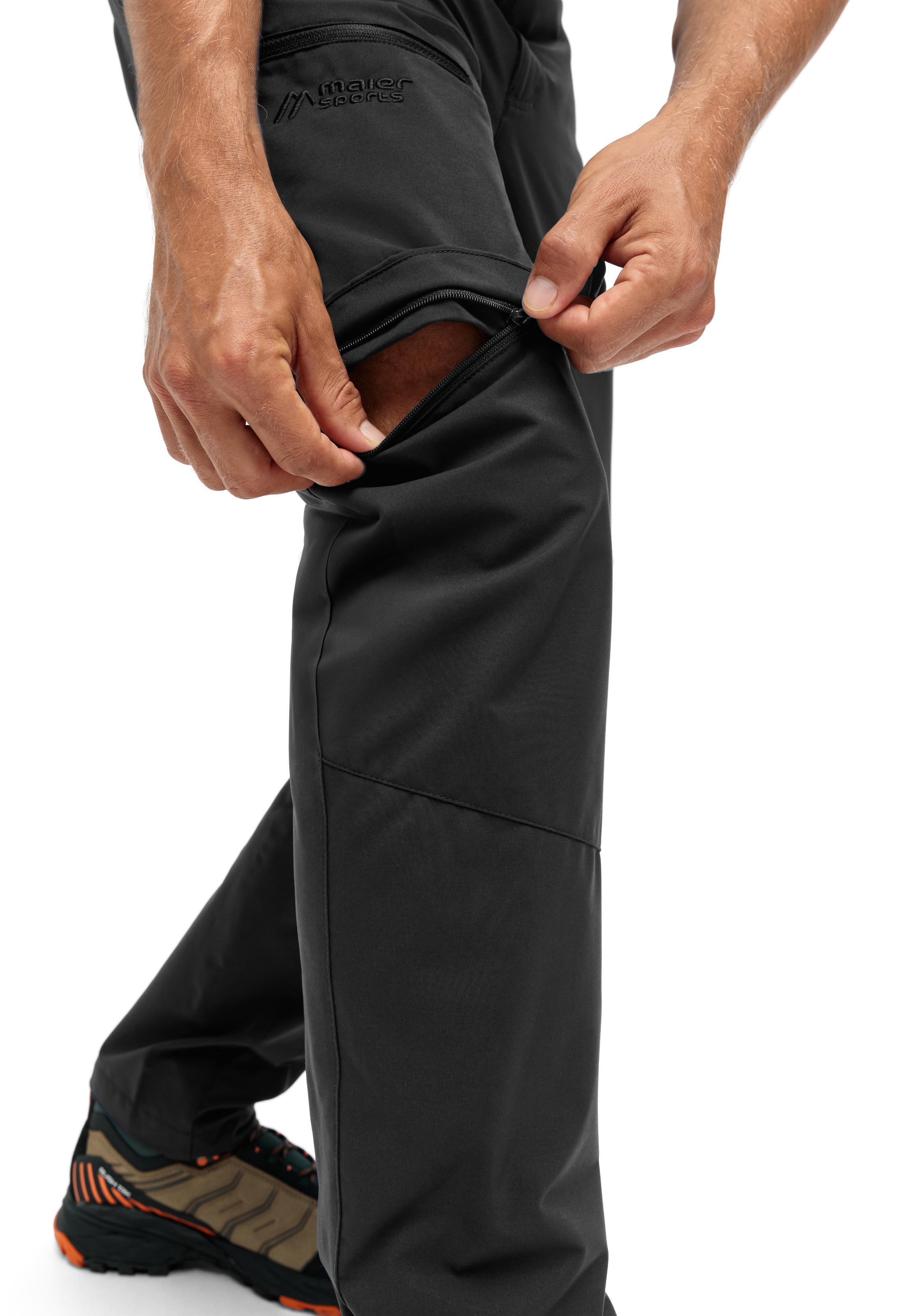 Maier Sports Outdoorhose »Tajo Zip Loop«, Herren Wanderhose, Zip-Off Funktionshose, 4 Taschen, Regular Fit