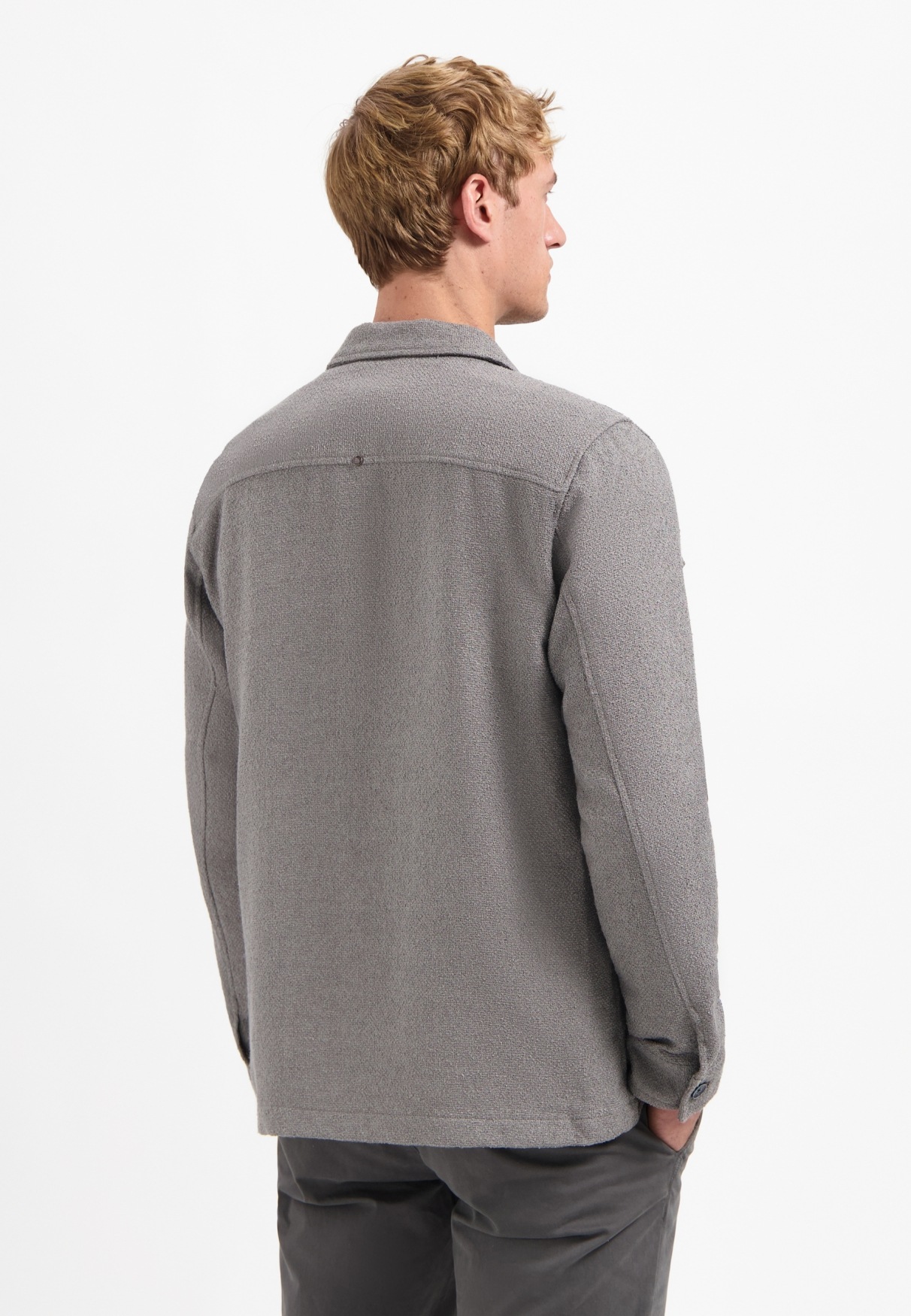 NO EXCESS Langarmhemd »No Excess Overshirt mit Knöpfen«