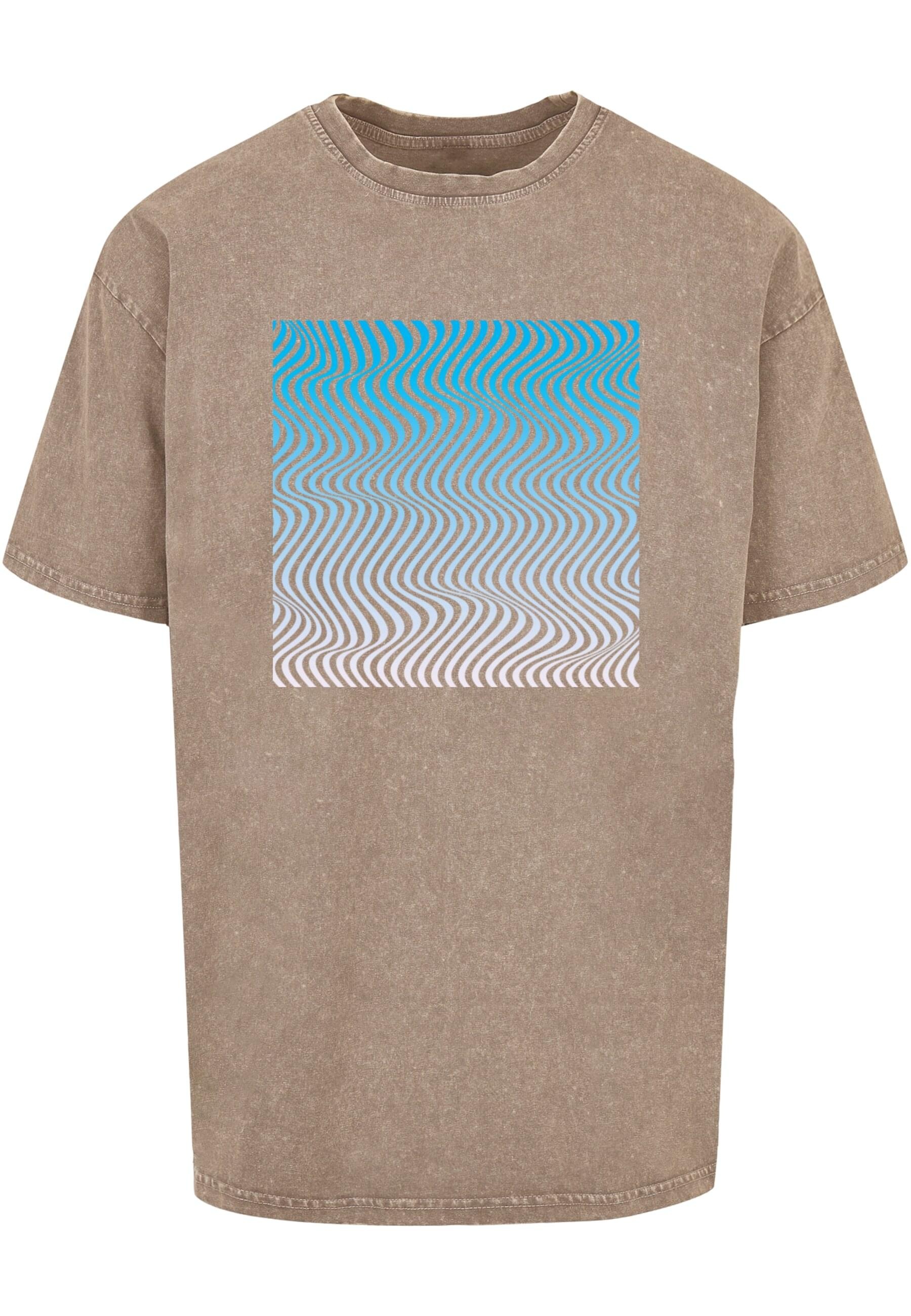 T-Shirt »Merchcode Herren Summer - Wavy Pattern Acid Washed Oversize Tee«, (1 tlg.)