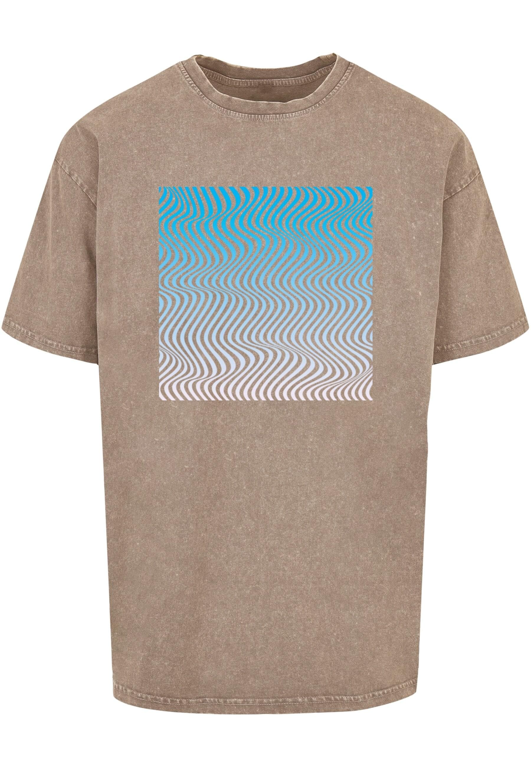 Merchcode T-Shirt »Merchcode Herren Summer - Wavy Pattern Acid Washed Oversize Tee«, (1 tlg.)