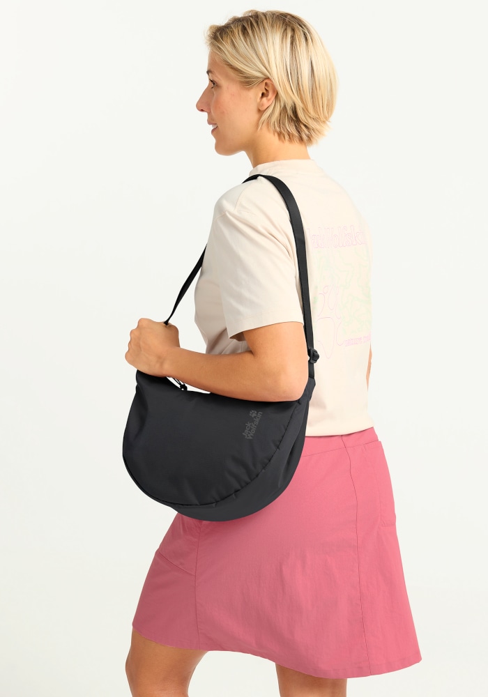 Jack Wolfskin Schultertasche "ZOYA 8" Umhängetasche, Schlüsselhaken, versteckte Reißverschlusstasche
