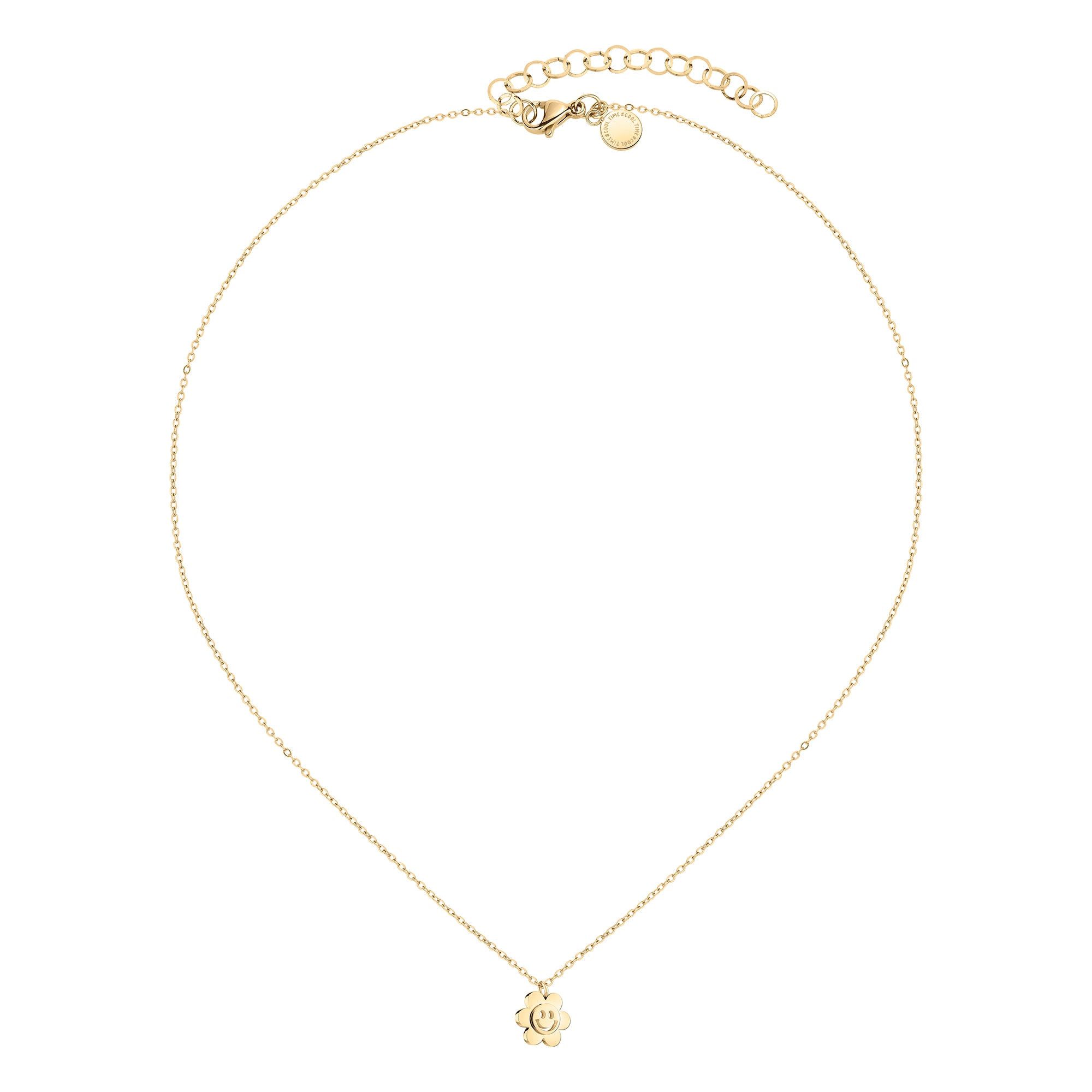 COOL TIME Kette mit Anhänger »Schmuck Geschenk Edelstahl Halskette The Cool Smiley Sonne«
