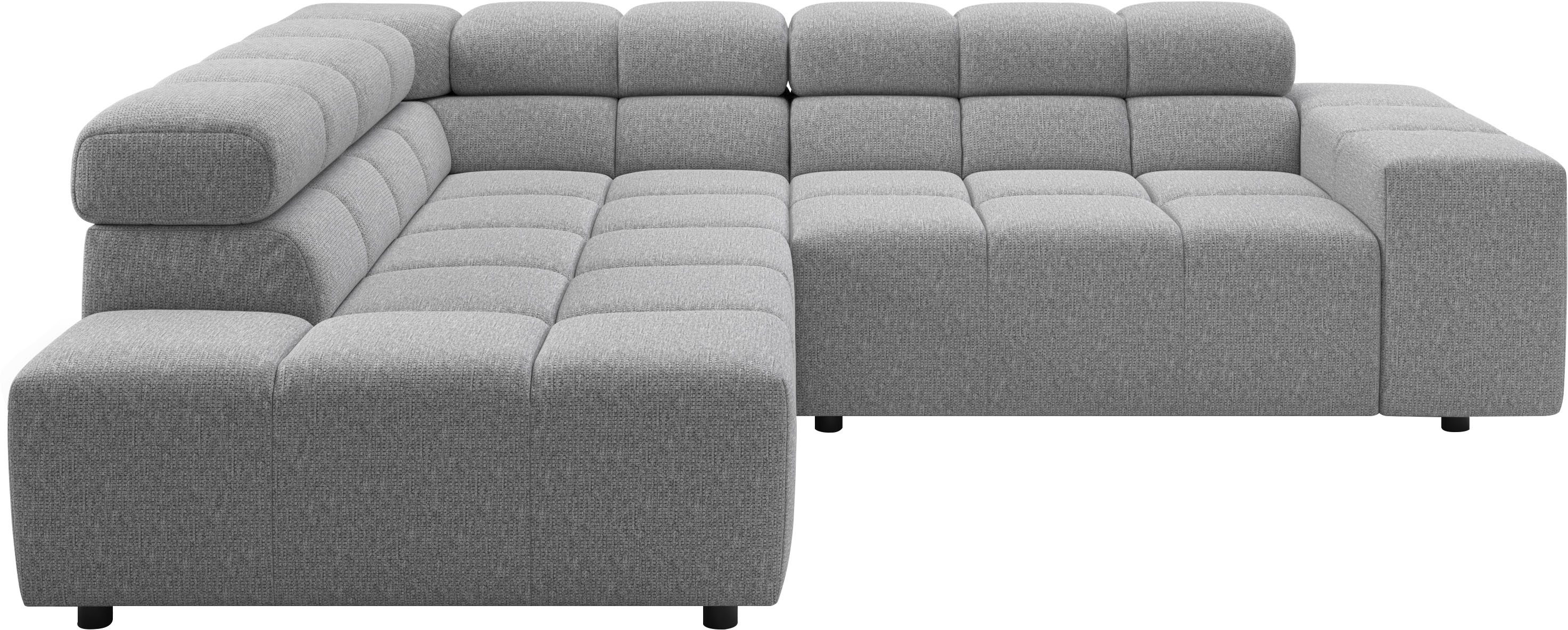 Home affaire Ecksofa "Ancona, Ecksofa, incl. Kopfteilverstellung, Breite 249 cm, L-Form" wahlweise elektrische Sitztiefenverstellung