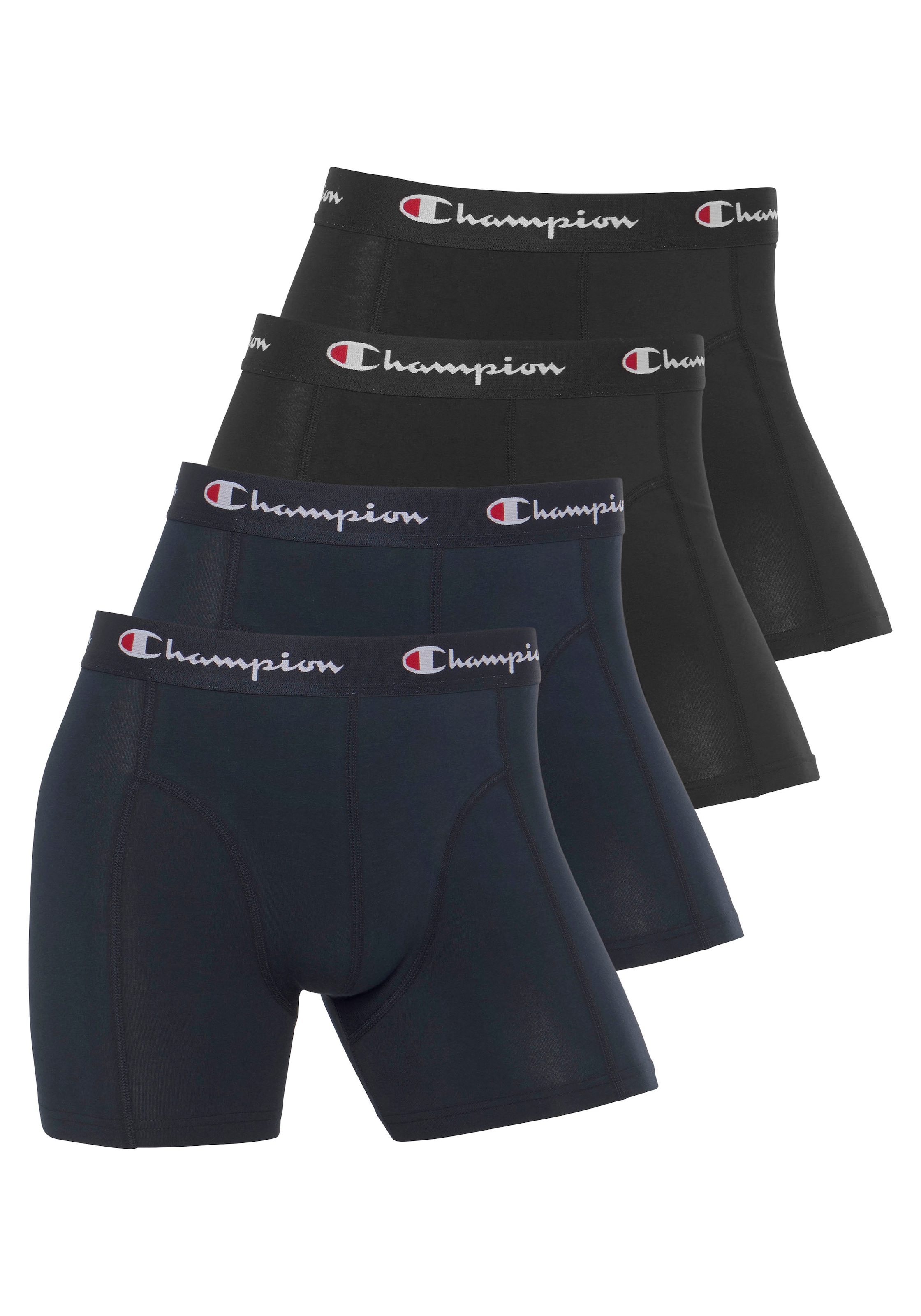 Champion Boxershorts Packung, 4 Stk. sportlicher Schnitt, elastische Passfo günstig online kaufen