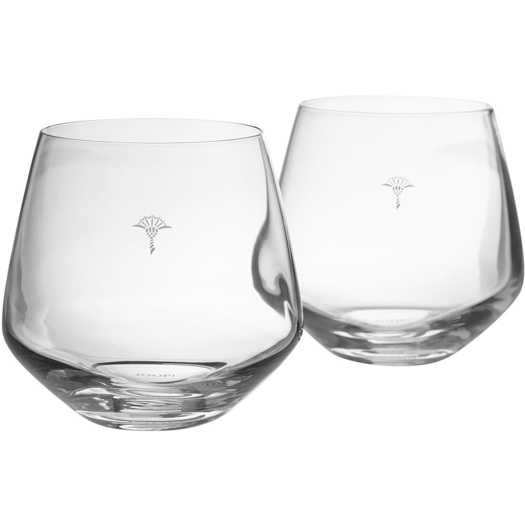 Joop! Tumbler-Glas »JOOP! SINGLE CORNFLOWER«, (Set, 2 tlg.)