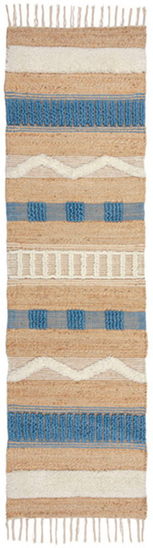 FLAIR RUGS Läufer "Medina, mit abstraktem Streifenmuster" rechteckig 12 mm günstig online kaufen