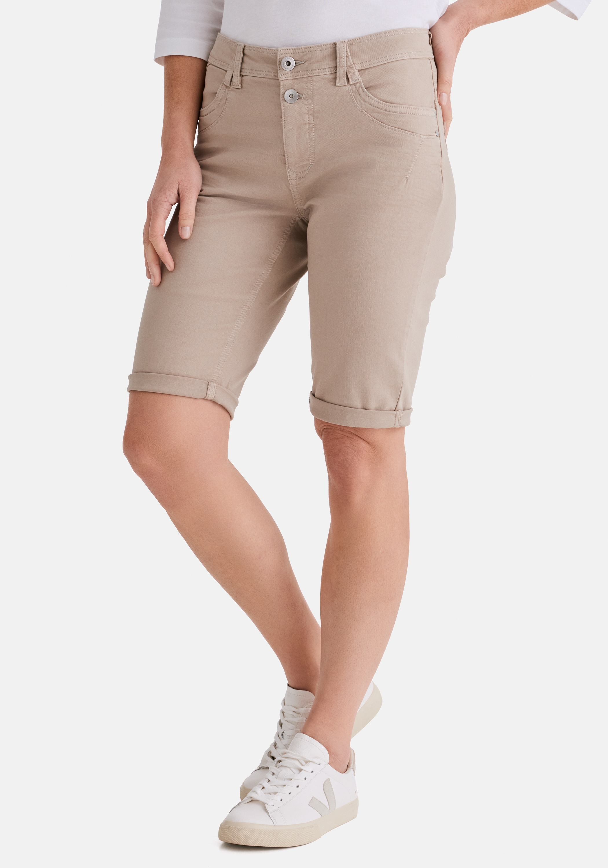 STOOKER WOMEN "KORFU Bermuda Boyfriend Fit" Bermuda 5-Pocket Boyfriend Fit Power Stretch für Damen