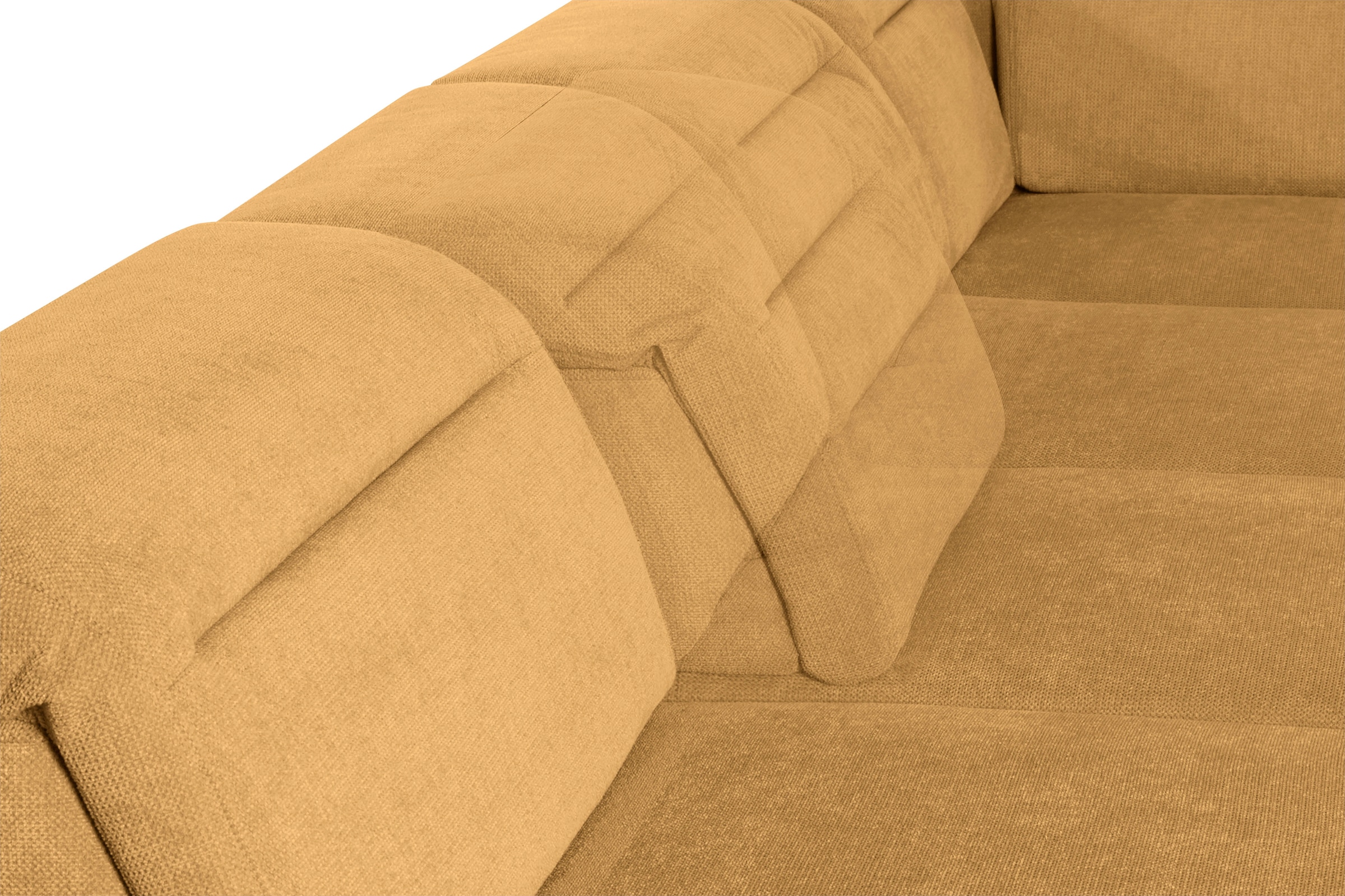 sit&more Wohnlandschaft »Percy U-Form«, 15 cm Fußhöhe, Sitztiefenverstellung, wahlweise in 2 Fußfarben