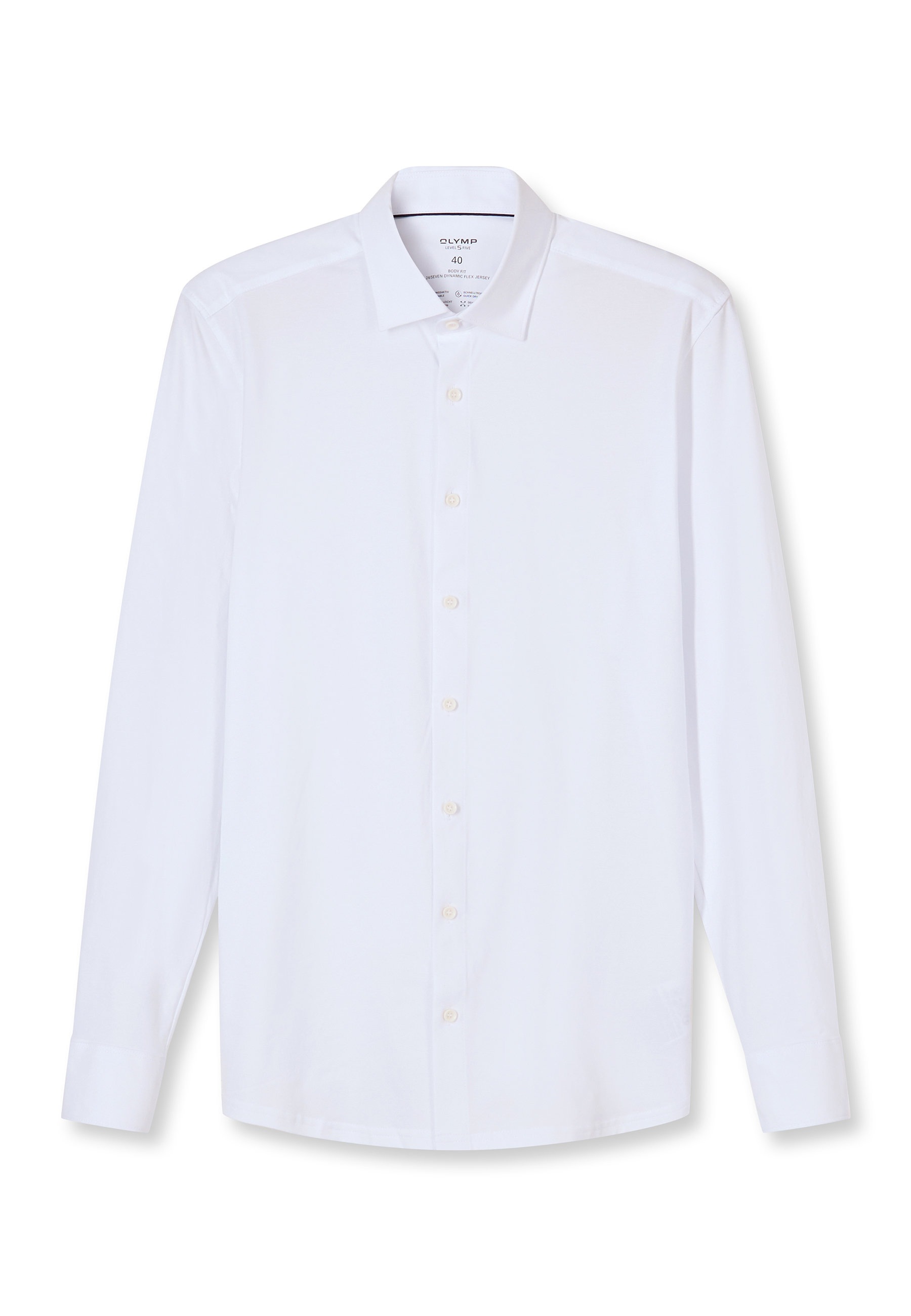 OLYMP Businesshemd »OLYMP Level Five 24/Seven, body fit, New York Kent mit extra langem Arm«