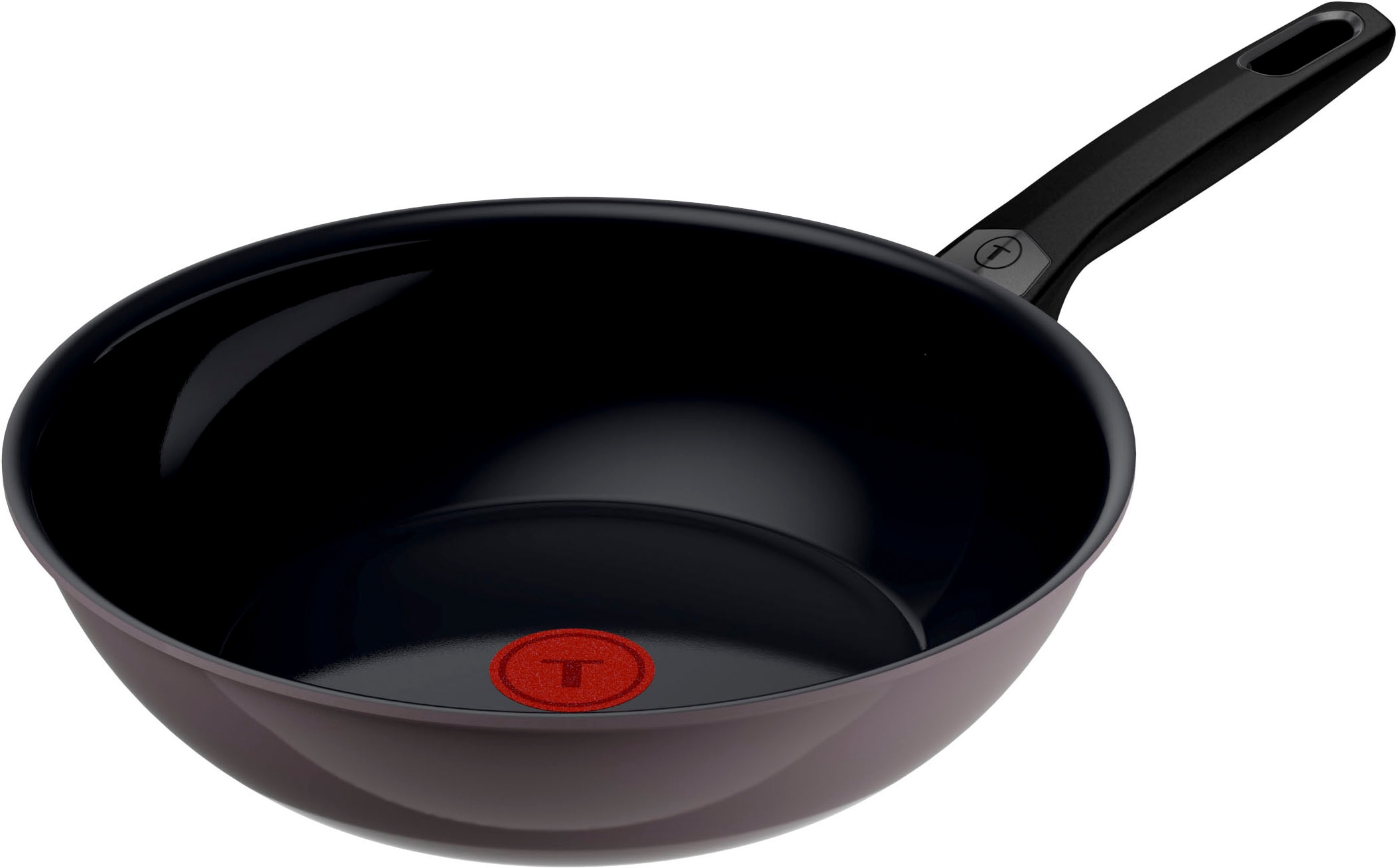 Tefal Wok "Ceramic Control Grey" Aluminium 1 tlg. Keramikbeschichtung, Induktion, Thermo-Signal Temperaturanzeiger
