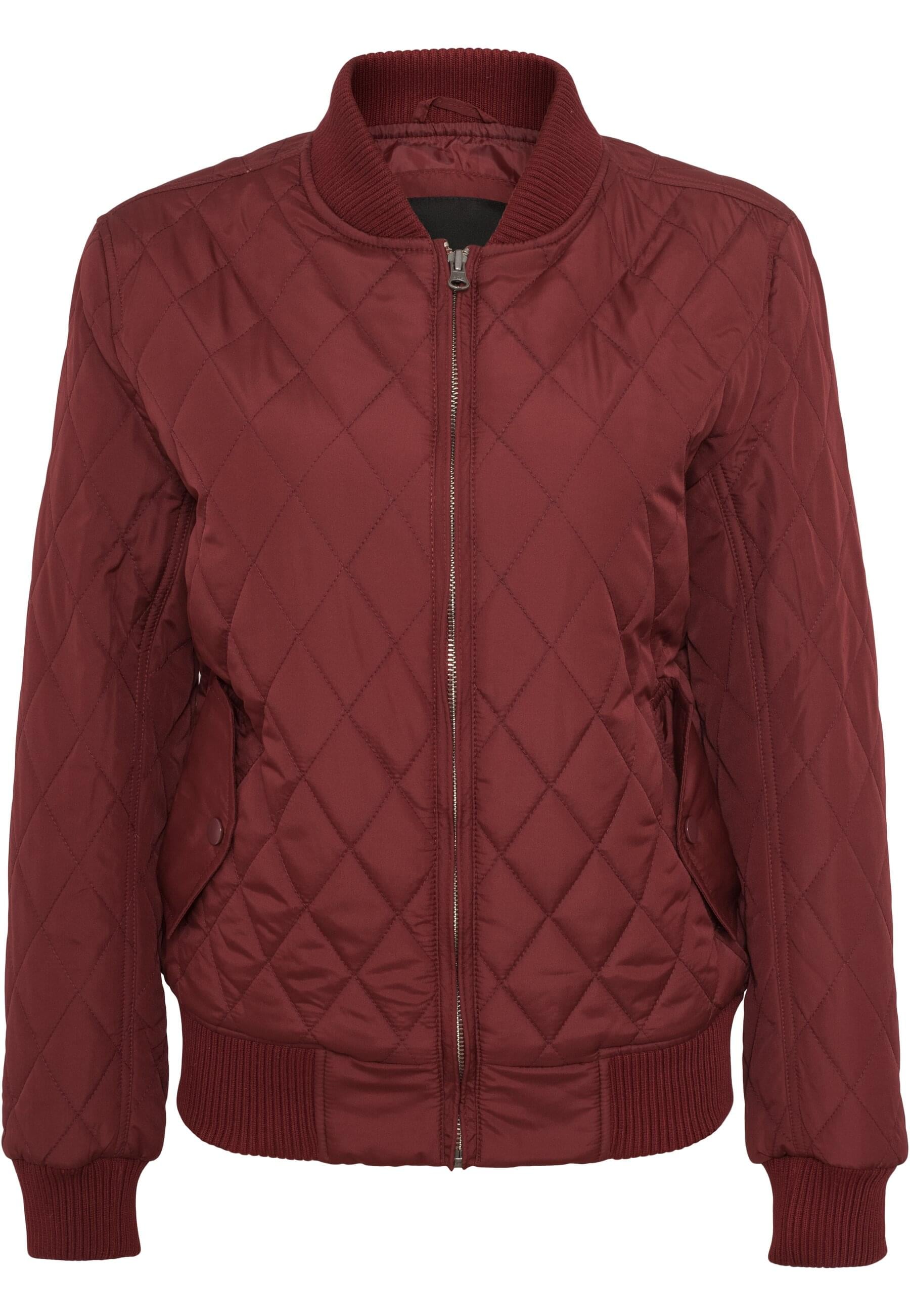 Allwetterjacke »Urban Classics Damen Ladies Diamond Quilt Nylon Jacket«, (1 St.), ohne...