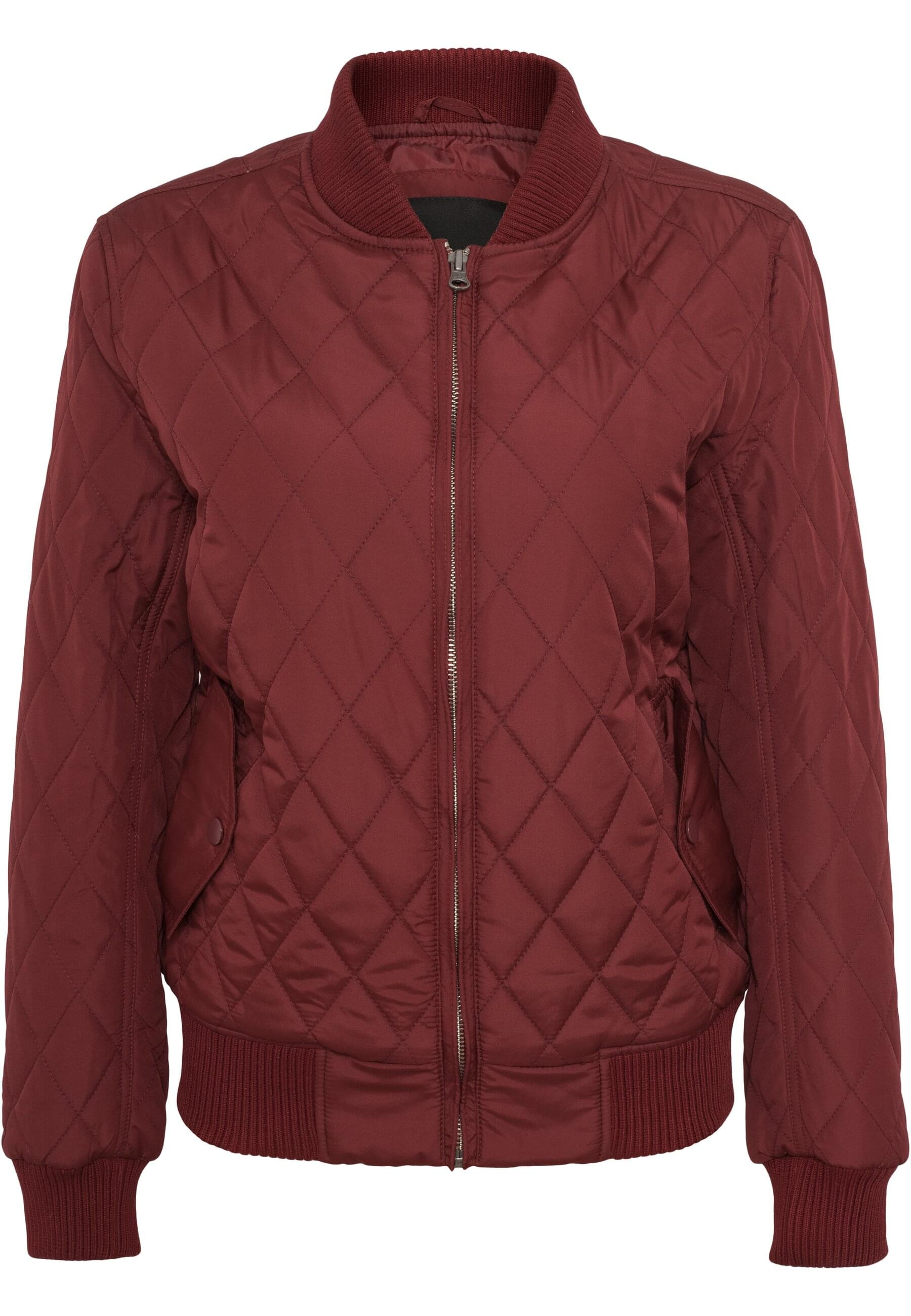 URBAN CLASSICS Allwetterjacke "Urban Classics Damen Ladies Diamond Quilt Nylon Jacket", (1 St.), ohne Kapuze