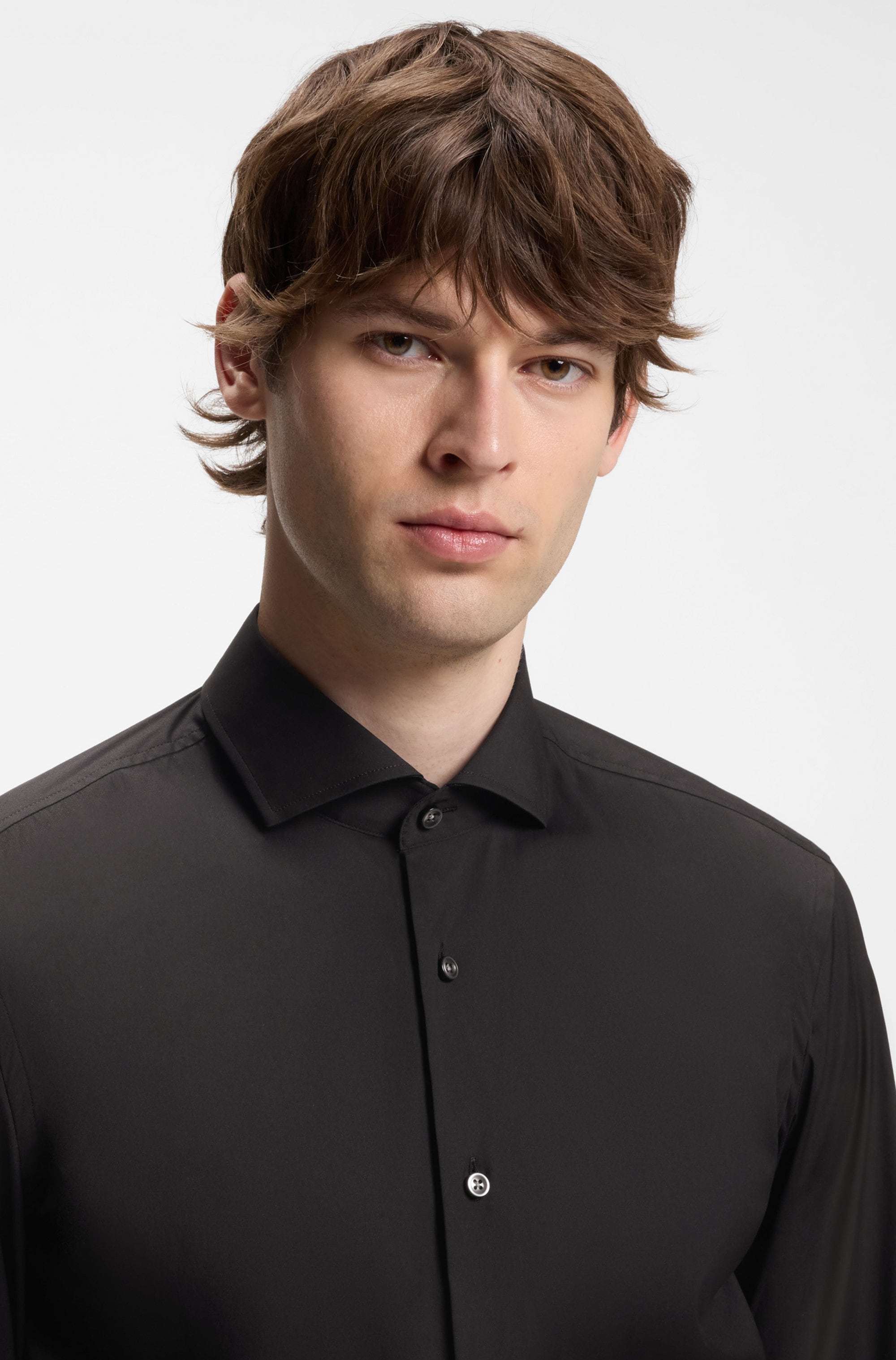 BOSS Businesshemd Slim-Fit, Stretch-Baumwollmix, bügelleicht