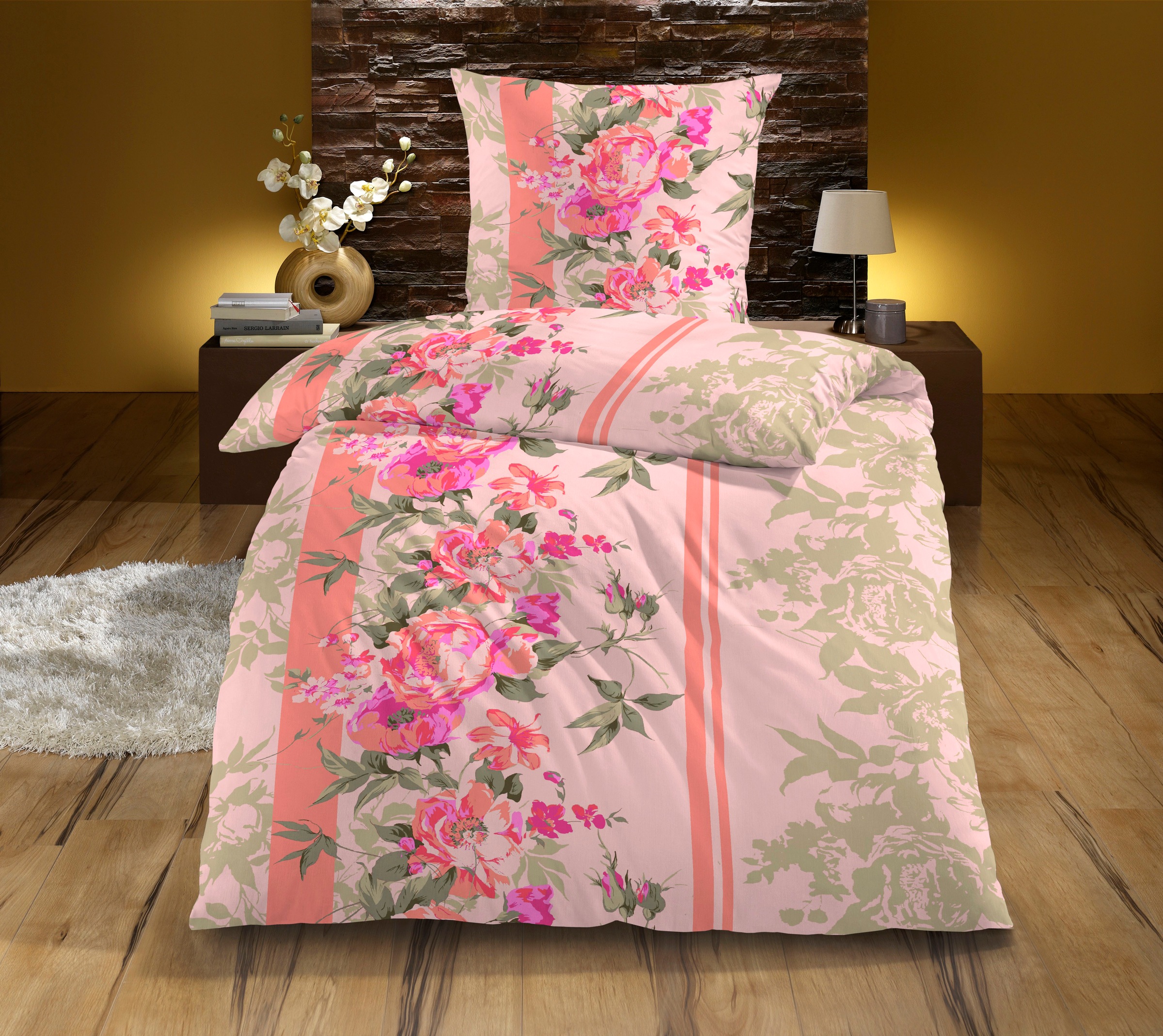 KiNZLER Bettwäsche "Carmen" 2 Stk. tlg. aus Baumwoll-Renforcé günstig online kaufen