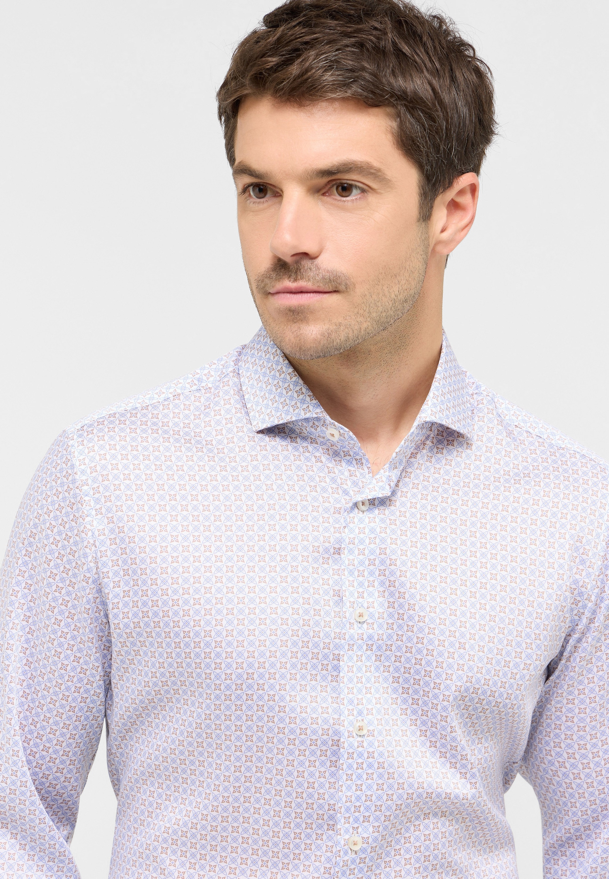 Eterna Langarmhemd »SLIM FIT«, EASY IRON (bügelleicht)