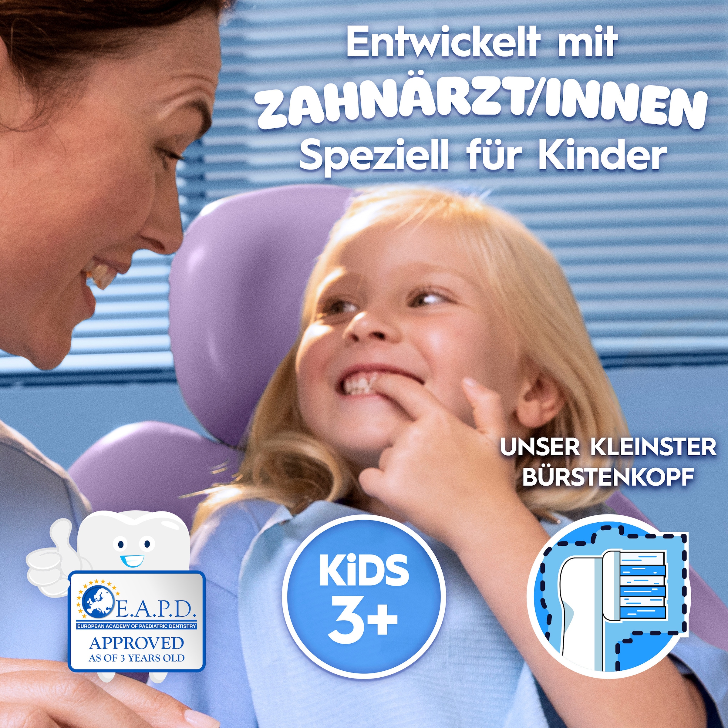 Oral-B Aufsteckbürsten »Pro Kids 3+ Disney Frozen« extra weiche Borsten, ab 3 Jahren