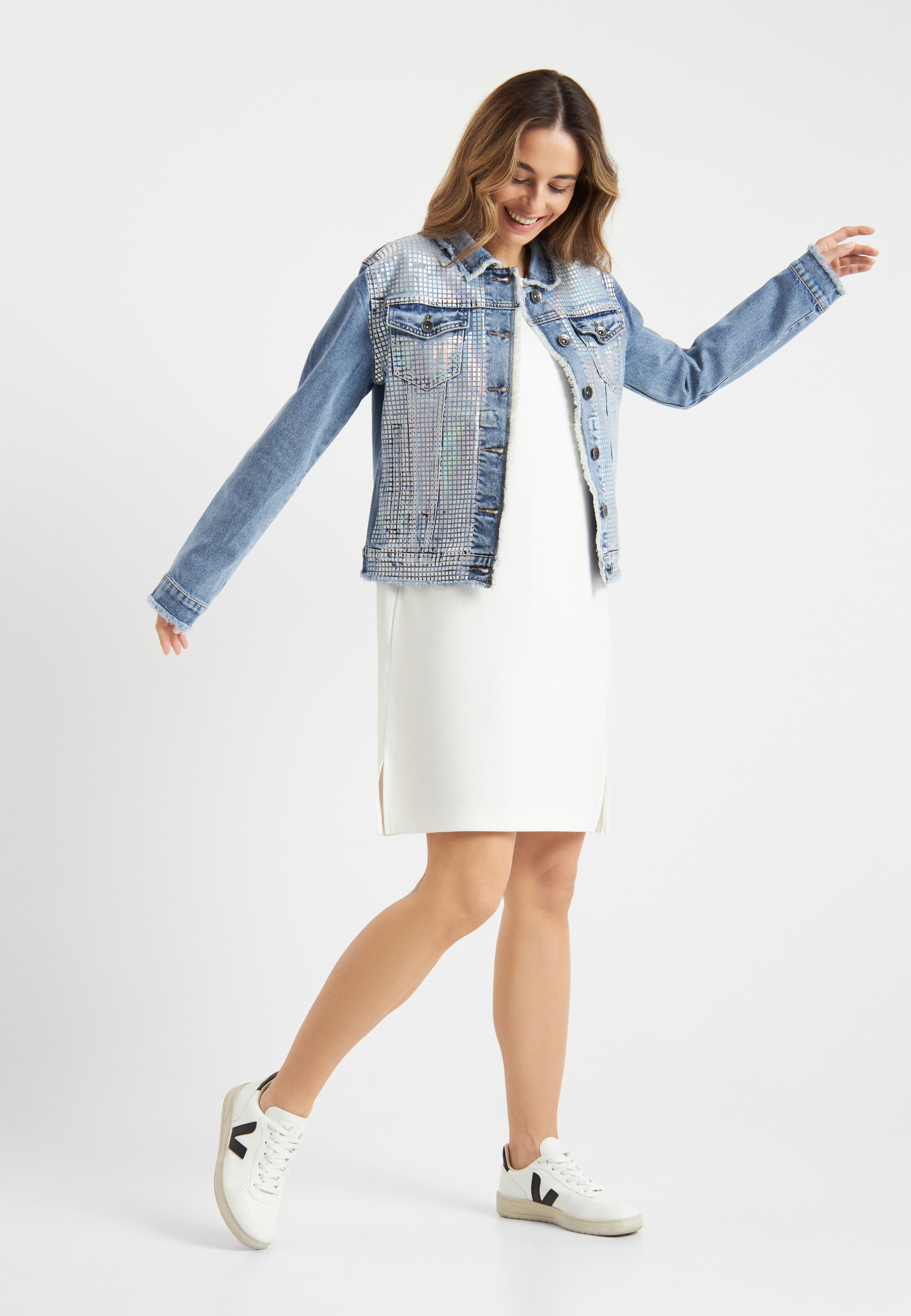 Frieda & Freddies Jeansjacke »Jeansjacke mit Glitzer / Petty3«