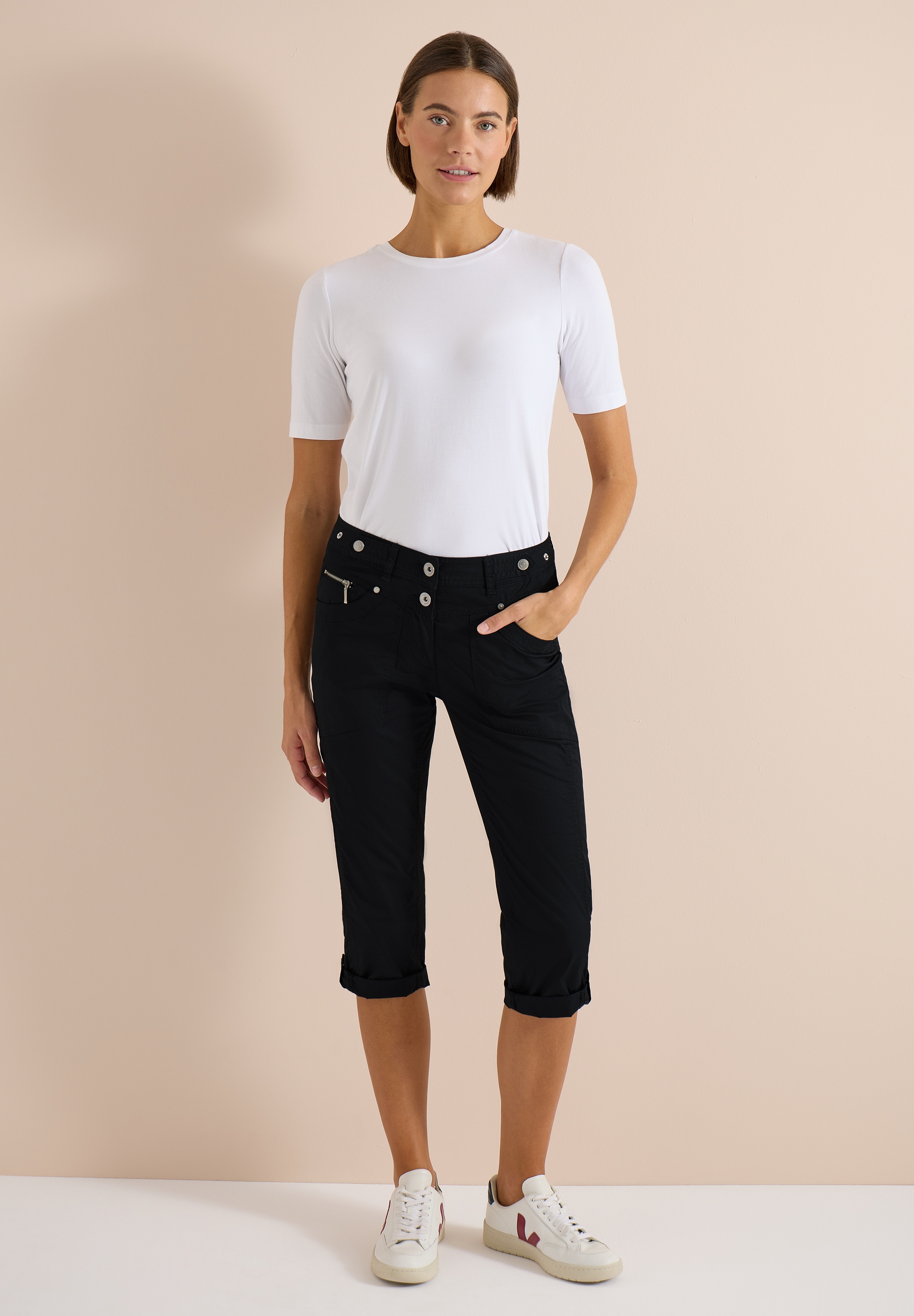 Cecil 3/4-Hose  aus Baumwolle mit Stretchanteil