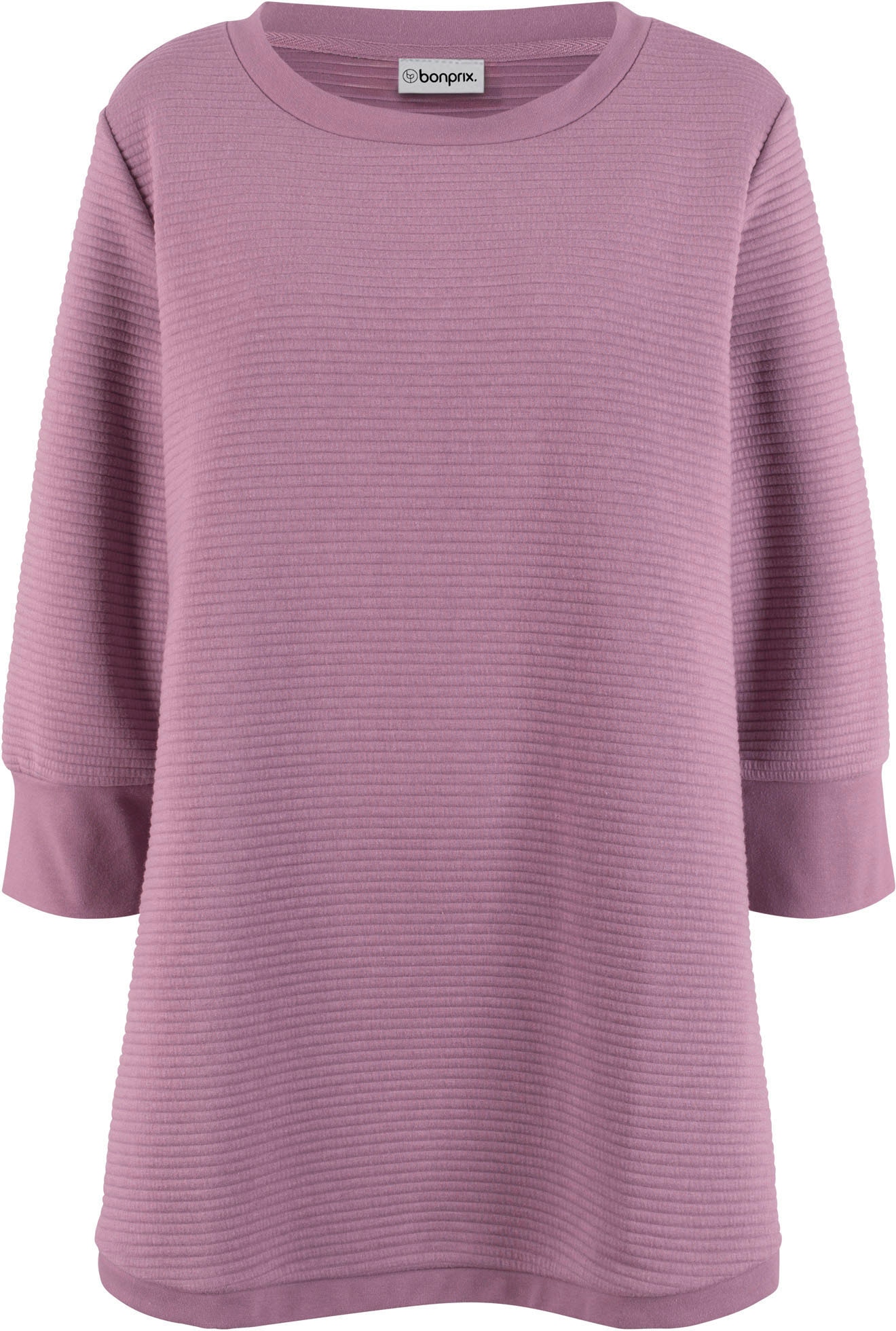 bonprix Sweatshirt , langer Schnitt, mit U-Bootausschnitt, mit Ballonärmeln
