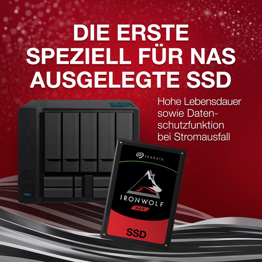 Seagate interne SSD »IronWolf 110«, 2,5 Zoll, Anschluss SATA III
