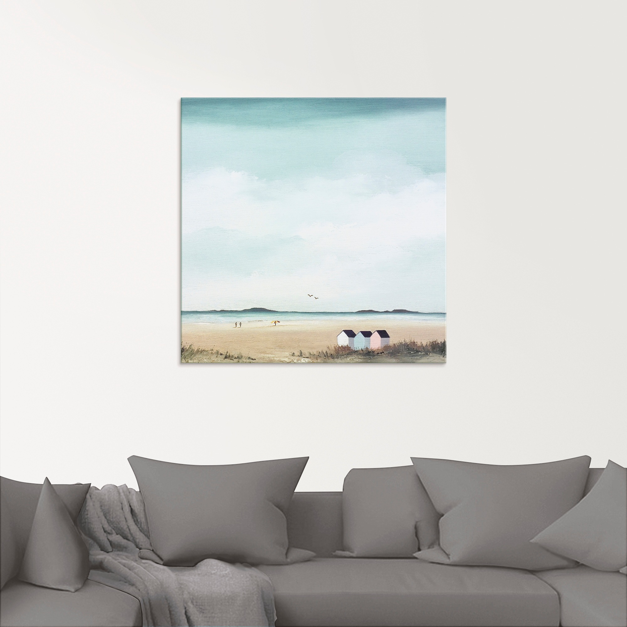 Artland Glasbild »Sonniger Morgen IV«, Strand, (1 St.), in verschiedenen Größen