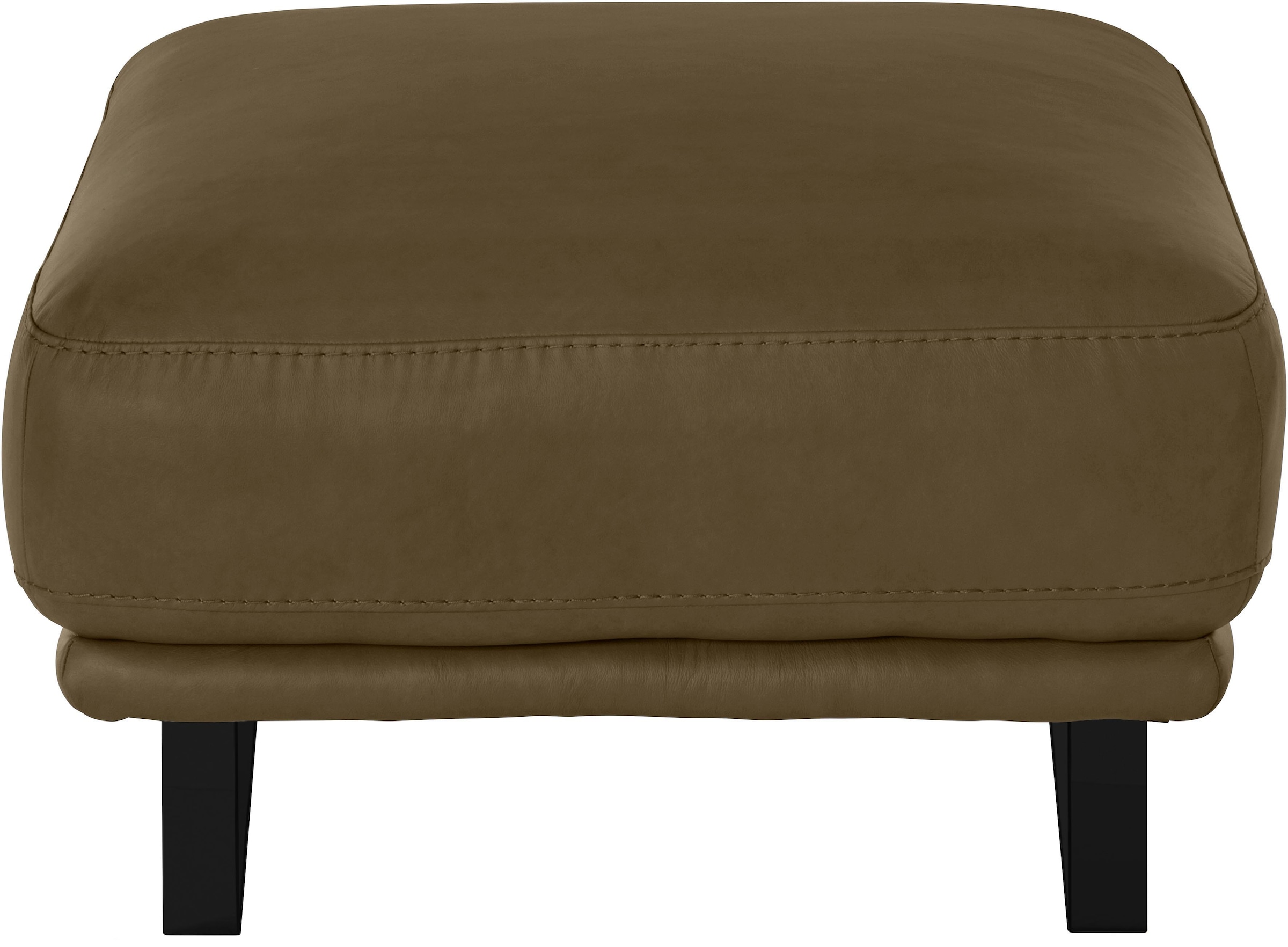 Thumbnail - W.SCHILLIG Hocker "montanaa" mit Metallkufen in Schwarz pulverbeschichtet, Breite 71 cm