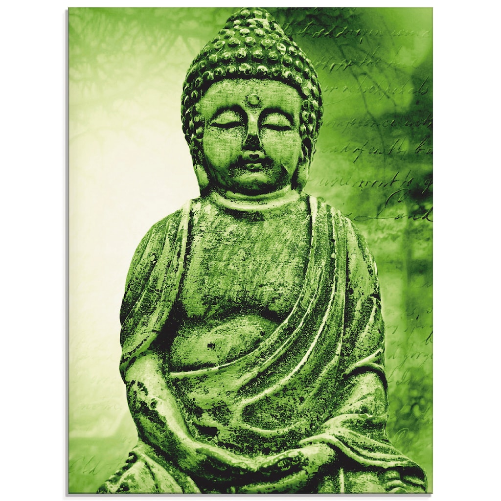 Artland Glasbild »Buddha«, Religion, (1 St.), in verschiedenen Größen
