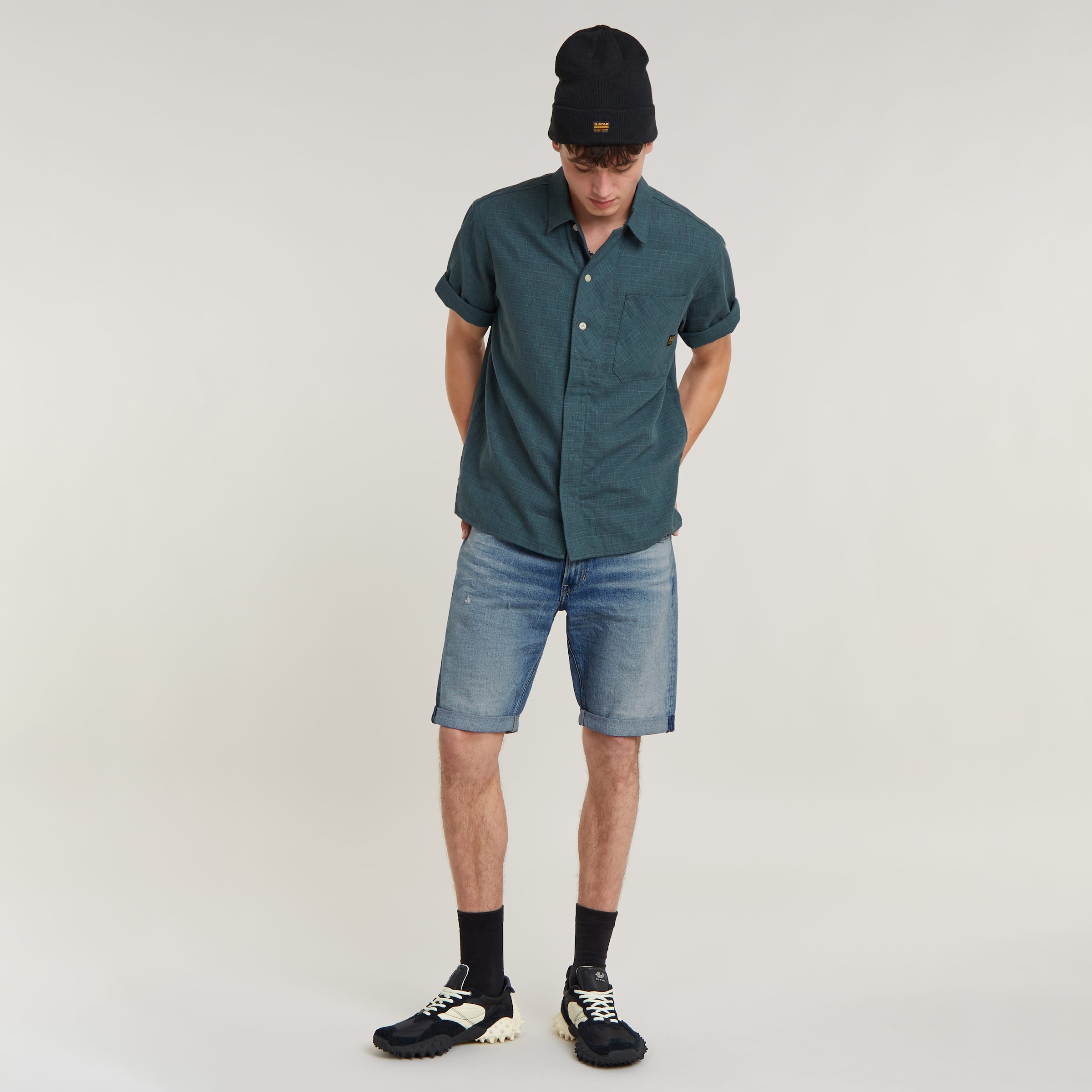G-STAR Jeansshorts »Mosa«, mit Umschlagsaum