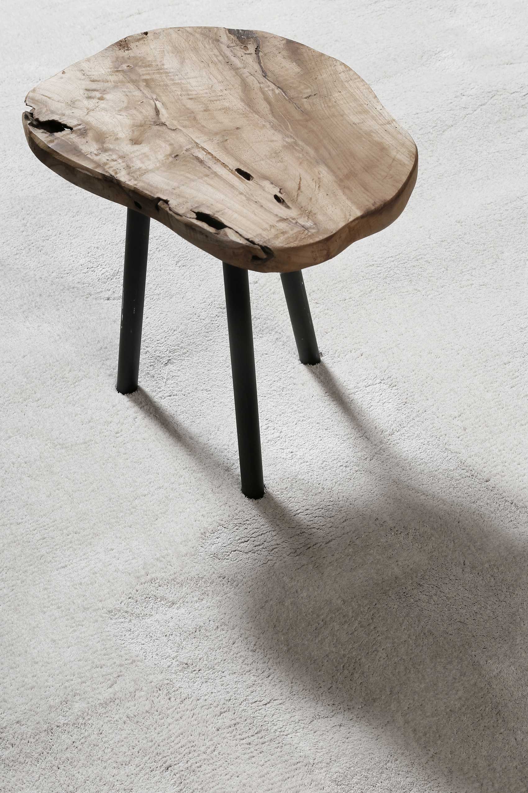 Homie Living Teppich »Sienna«, quadratisch, 20 mm Höhe, Hochflor, Microfaser, uni, weich & kuschelig, Wohnzimmer, Schlafzimmer