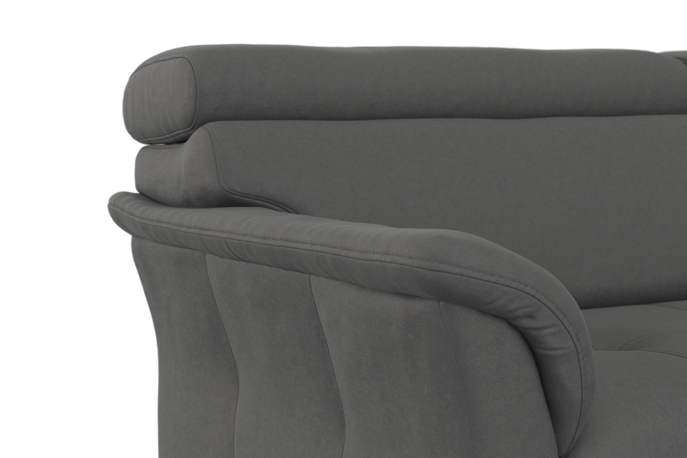 sit&more Ecksofa »Marano L-Form«, inklusive Kopfteilverstellung, wahlweise mit Bettfunktion, Bettkasten