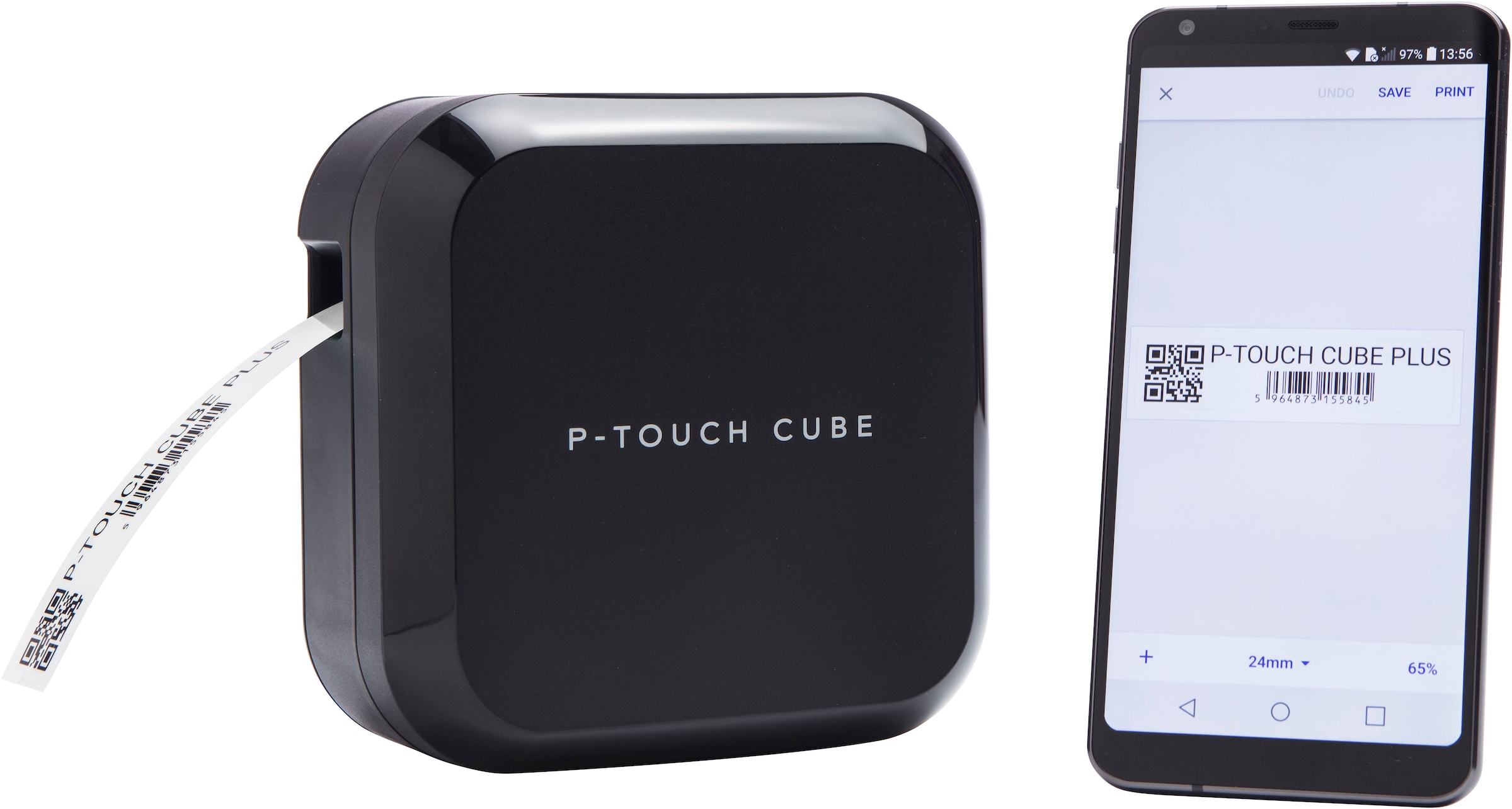 Brother Etikettendrucker »Beschriftungsgerät P-touch CUBE Plus  (PT-P710BT)« Beschriftungsgerät für Mobilgeräte und PC - 3 Jahre Garantie -