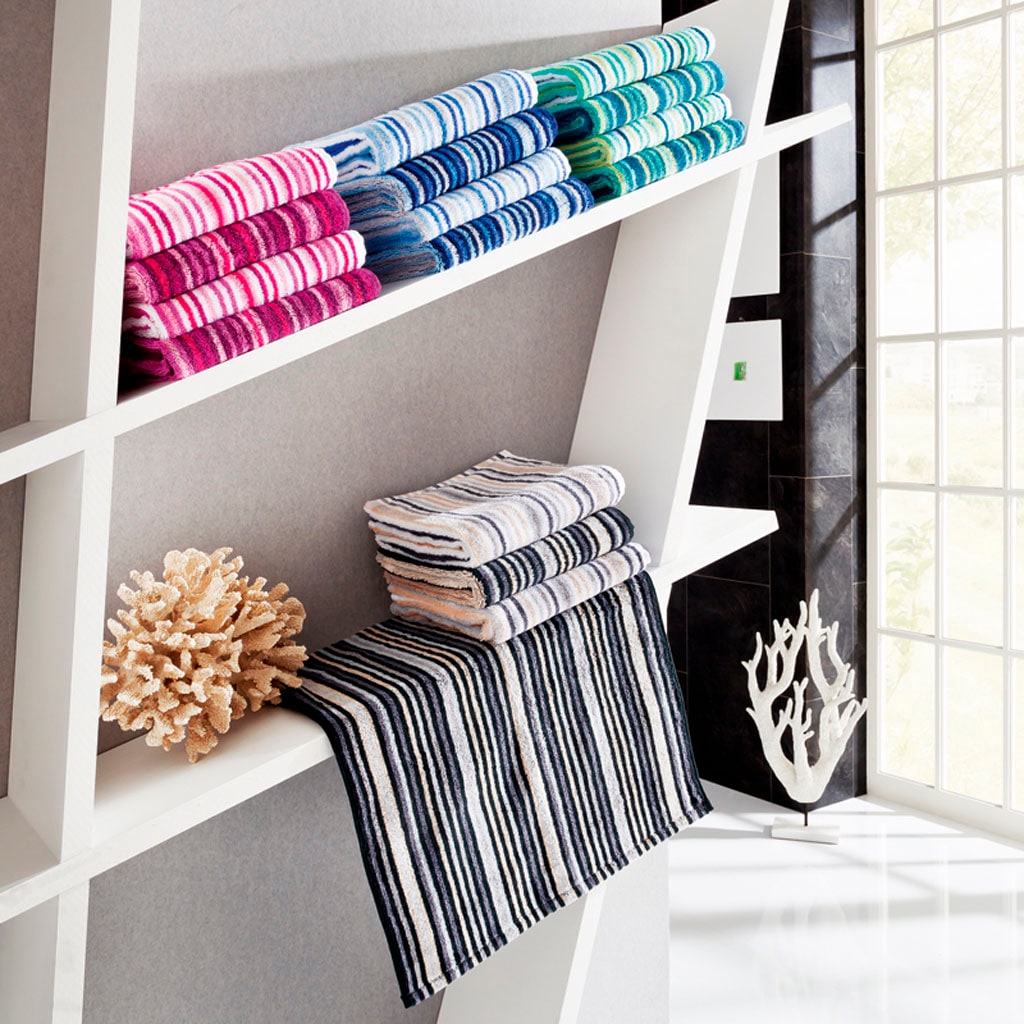 Egeria Handtücher »Combi Stripes«, (2 St., 2er Set Handtücher 50 x 100 cm), mit feinen Streifen, 100% Baumwolle