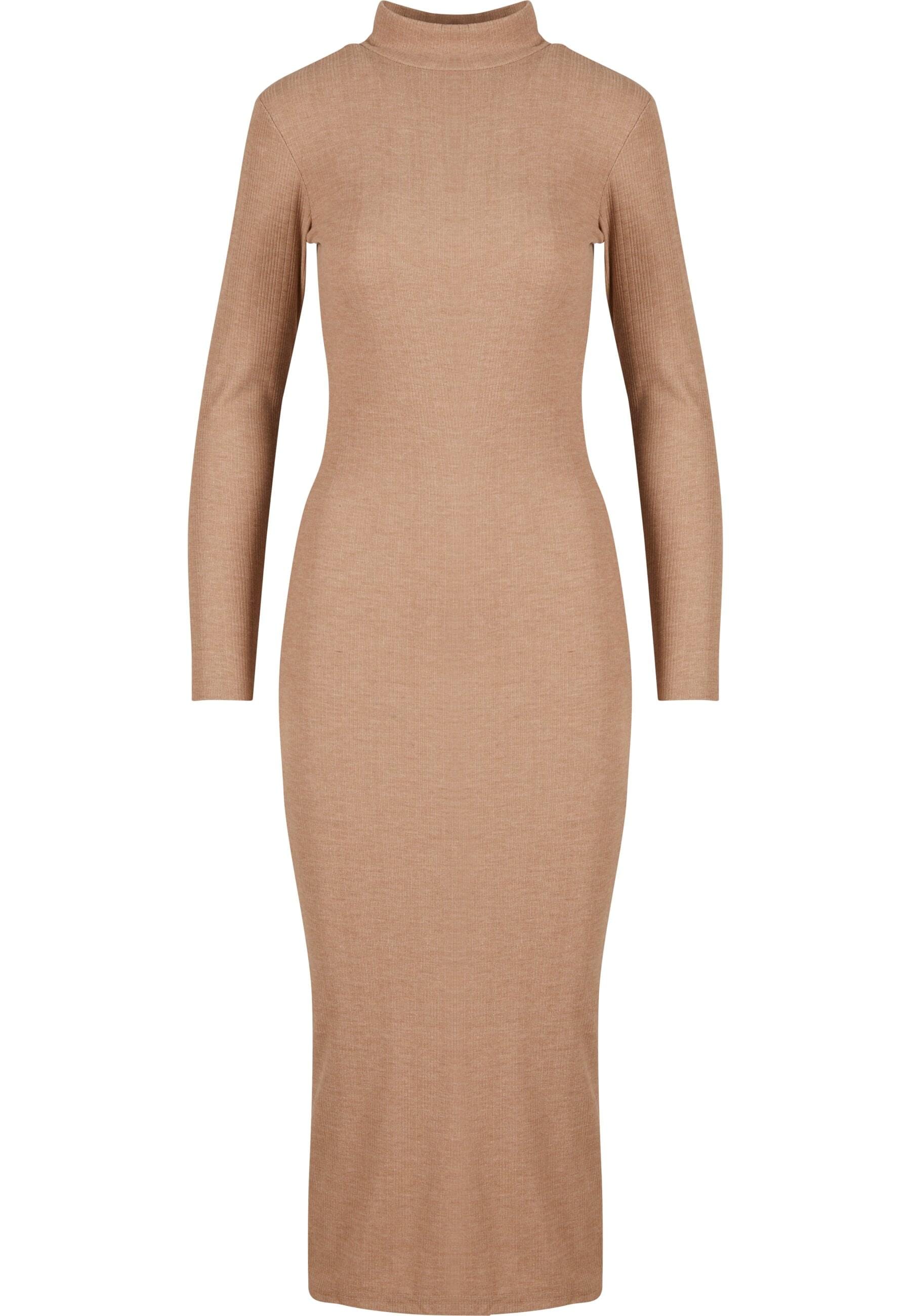 URBAN CLASSICS Shirtkleid "Urban Classics Ladies Rib Longlseeve Mockneck Dr günstig online kaufen