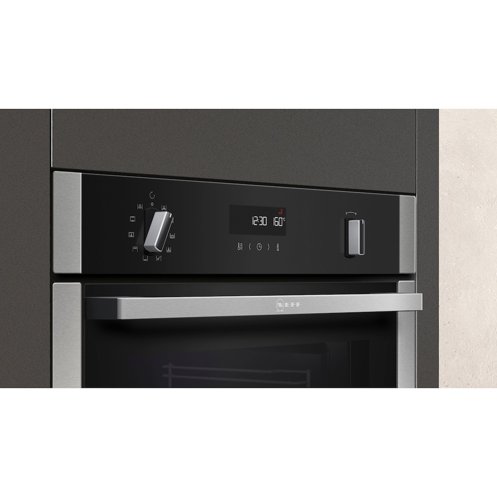 NEFF Einbaubackofen »B6ACH7AN0«, N 50, B6ACH7AN0, mit Hide®, Pyrolyse, EasyClean, CircoTherm®-Heißluft