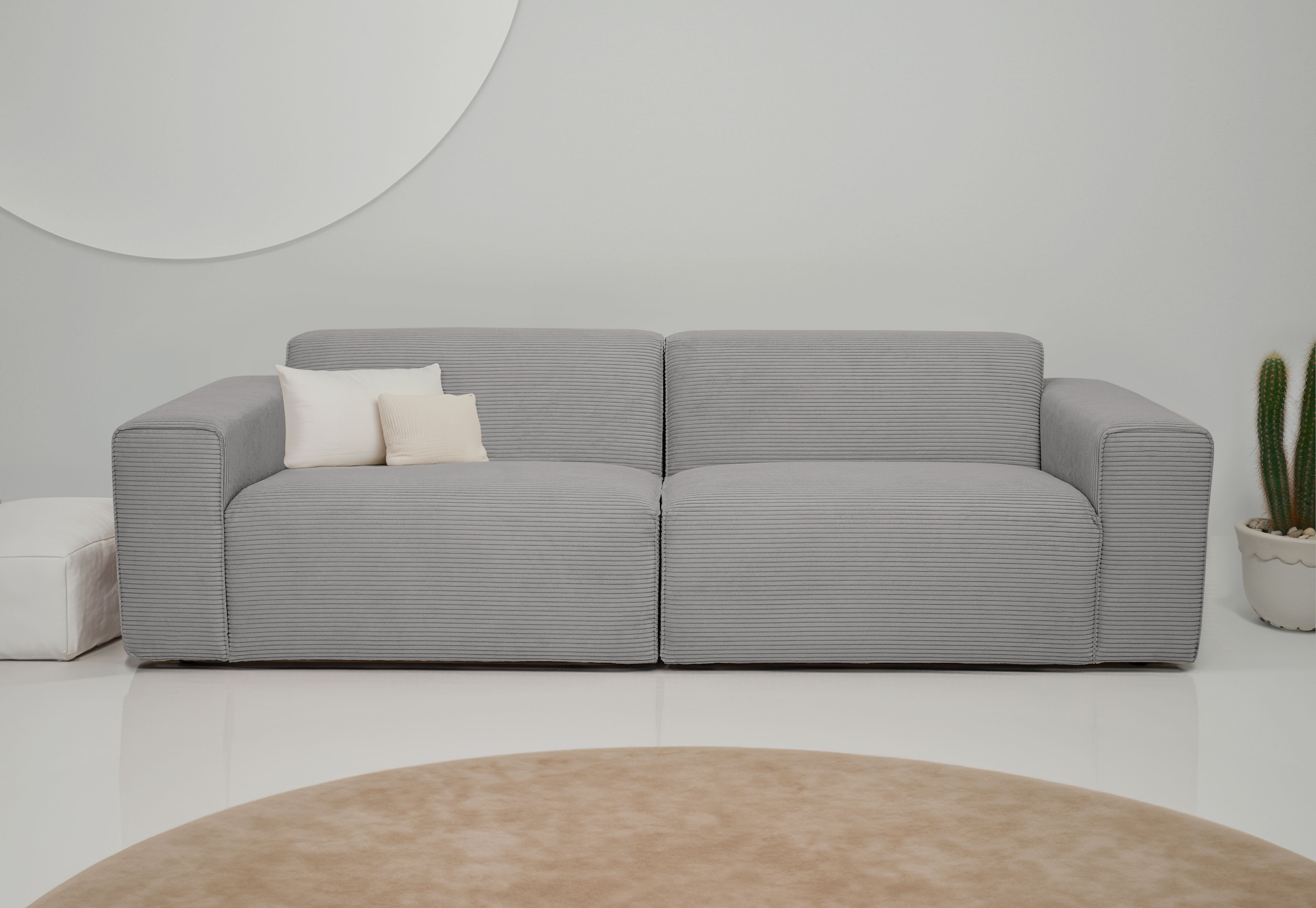 INOSIGN 3-Sitzer "Koa, 228 cm, Modulsofa in Webstoff, Cord", Designsofa in günstig online kaufen