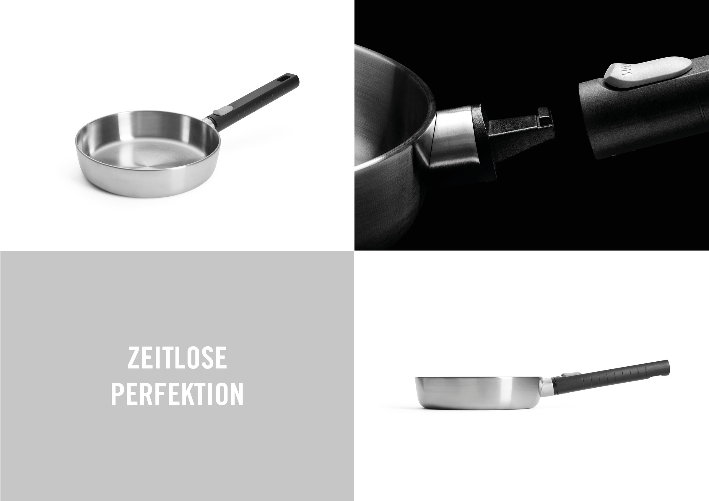 WOLL Bratpfanne »Logic Steel«, Edelstahl 18/10, (1 tlg.), 5-Schicht-Aufbau