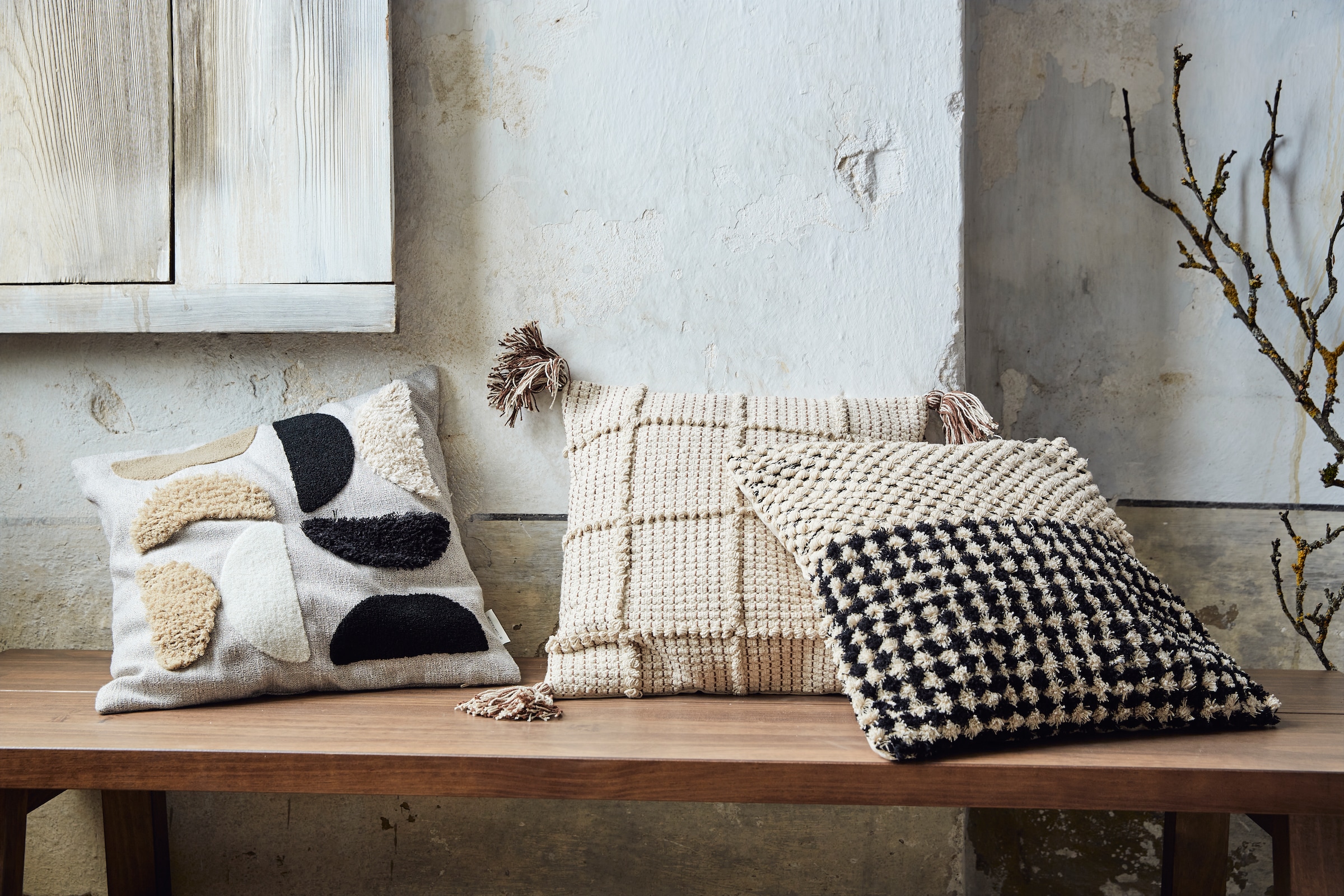 TOM TAILOR HOME Dekokissen »Boho Check«, Kissenhülle ohne Füllung, 1 Stück