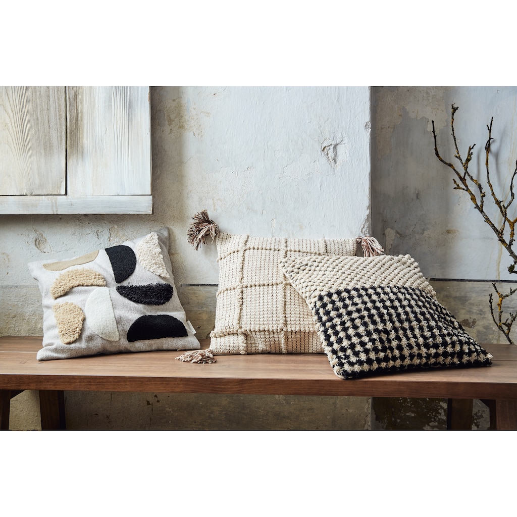 TOM TAILOR HOME Dekokissen »Boho Check«, Kissenhülle ohne Füllung, 1 Stück