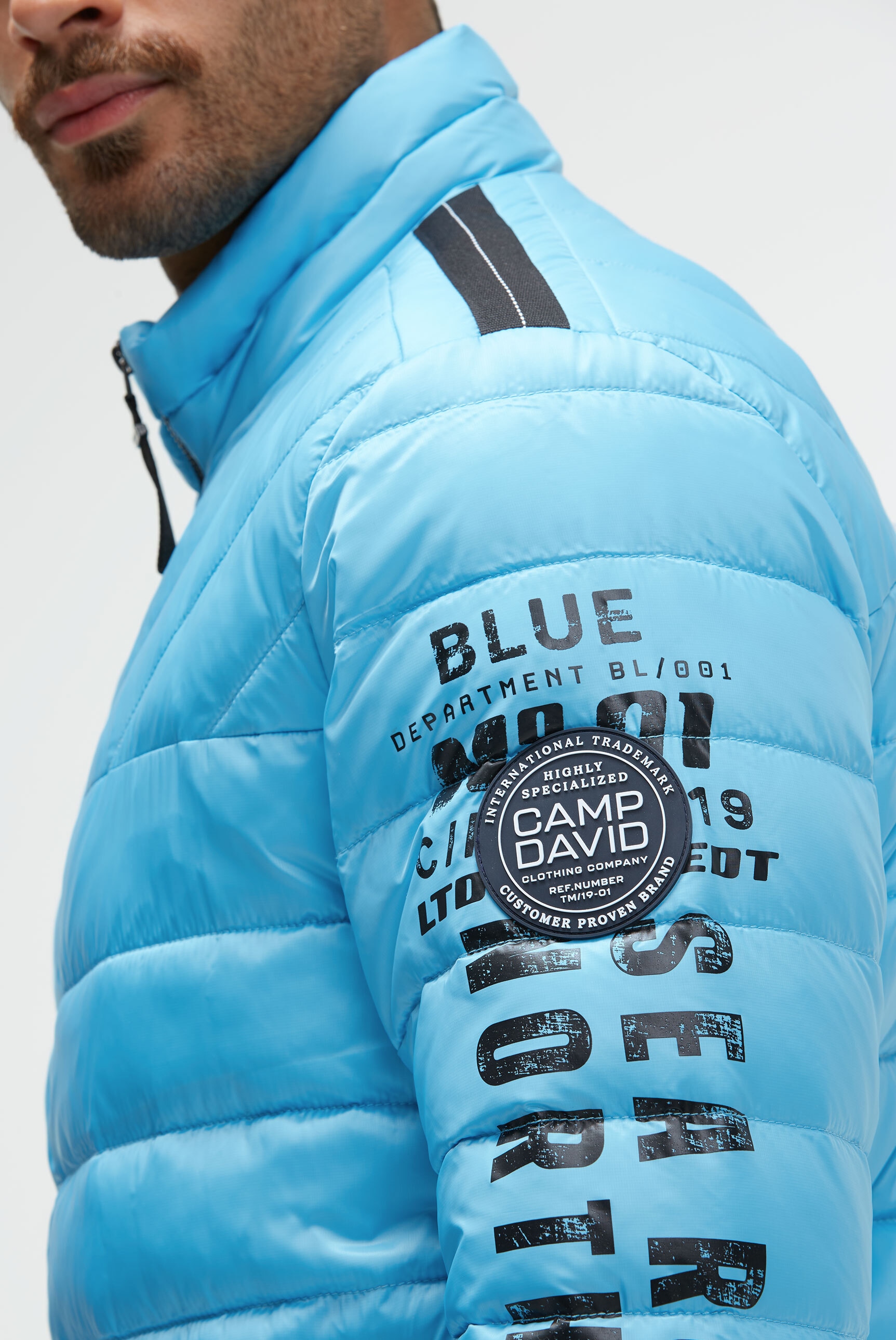CAMP DAVID Outdoorjacke, ohne Kapuze, mit Windfangleiste