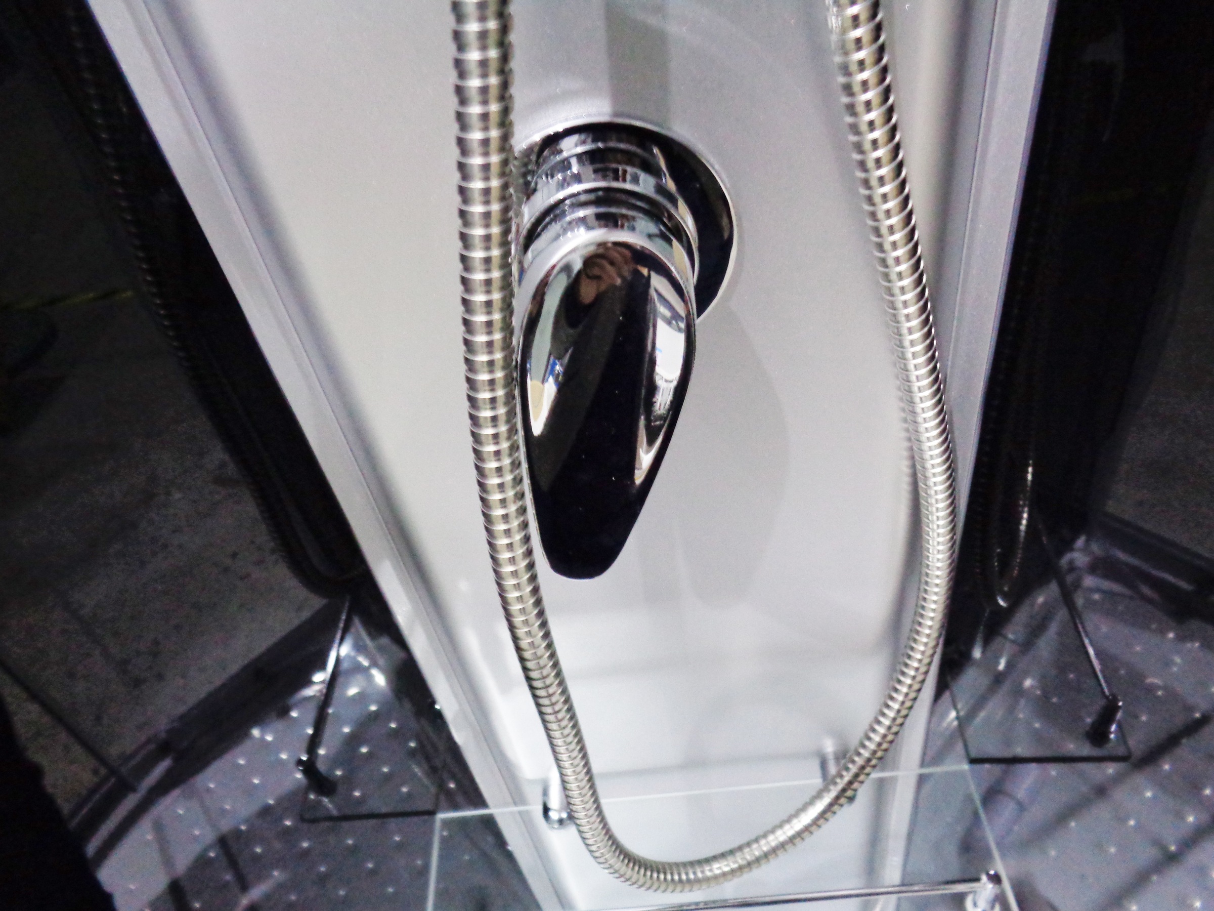 Sanotechnik Komplettdusche »RIO Black«, Viertelkreisdusche