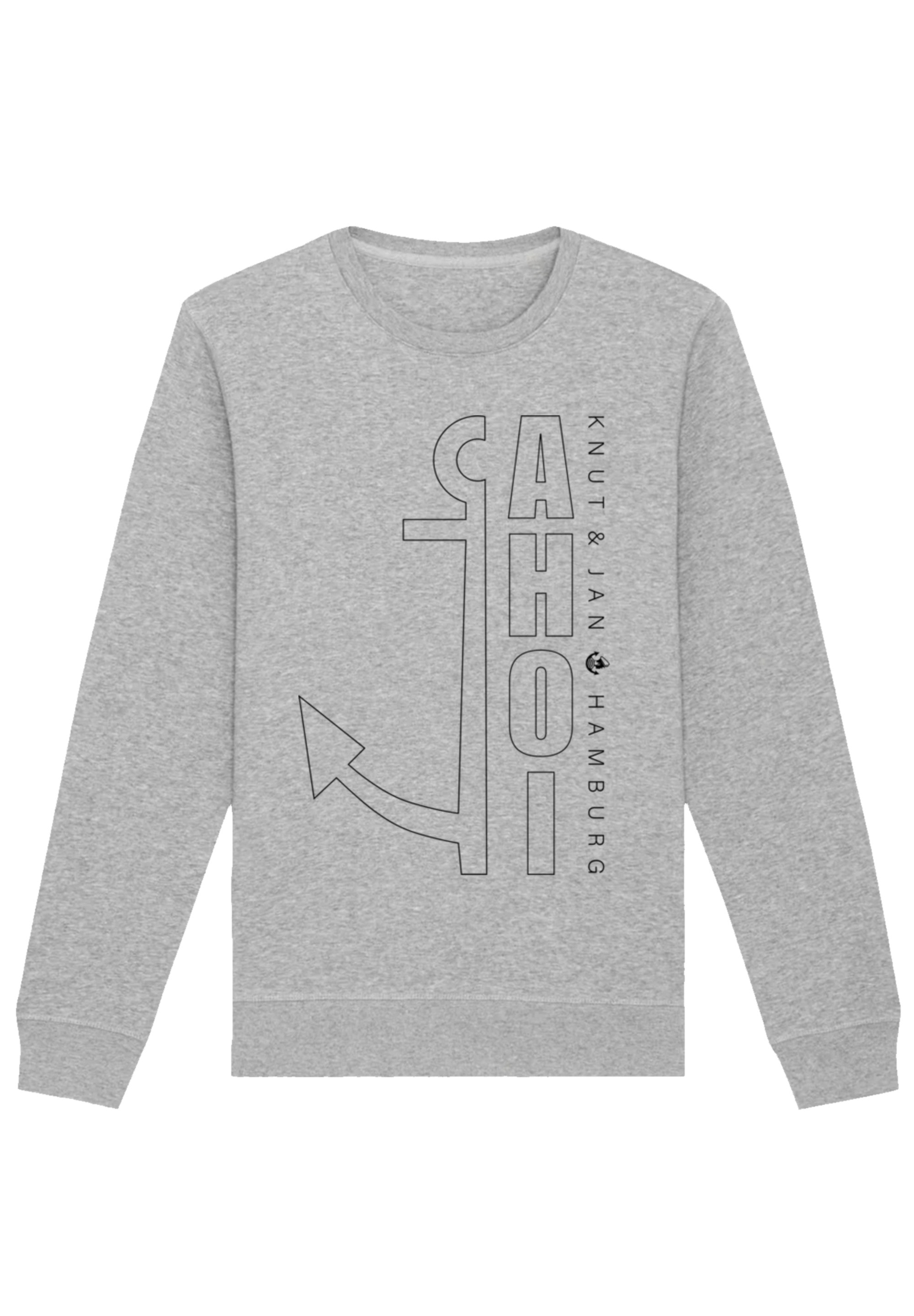 F4NT4STIC Sweatshirt »Ahoi Anker Outlines Knut & Jan Hamburg«, Premium Qualität