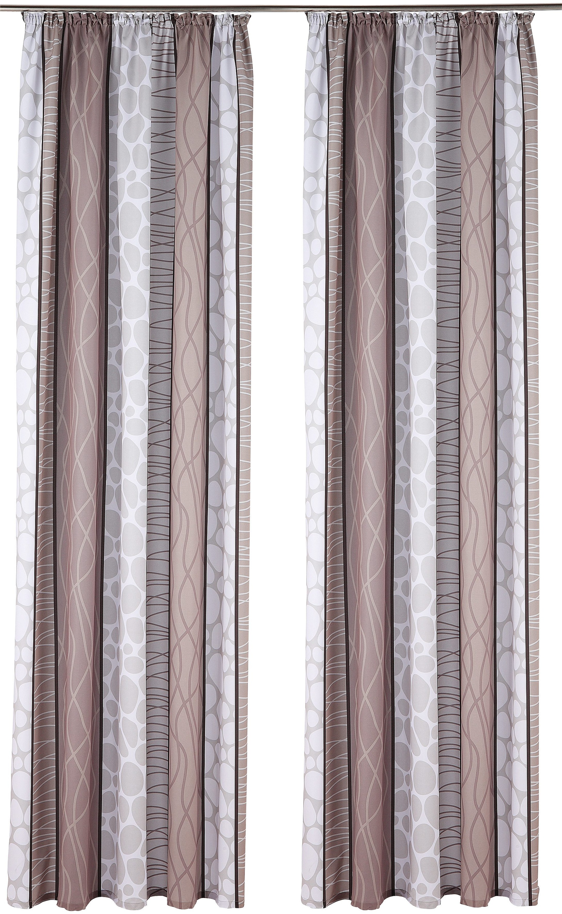 my home Vorhang "Gosen" Kräuselband 2 Stk. tlg. Gardine, Fertiggardine, bli günstig online kaufen