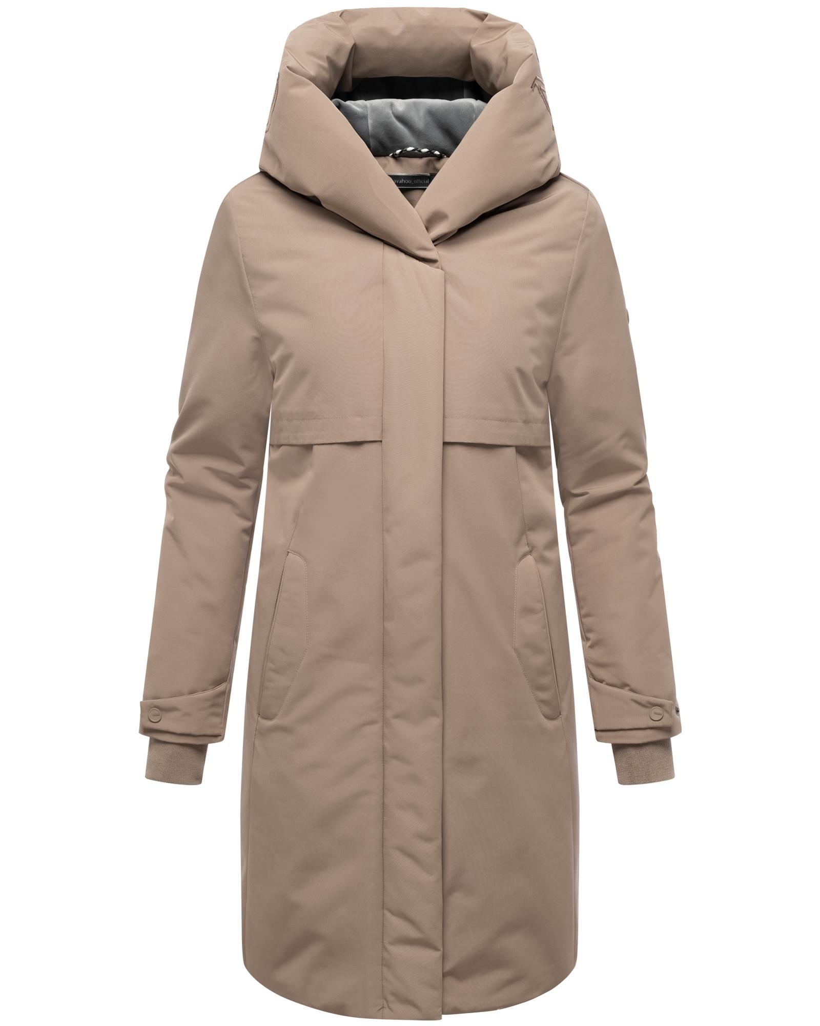 Navahoo Wintermantel "Domingaa 14" Langer warmer Mantel mit magnetischen De günstig online kaufen