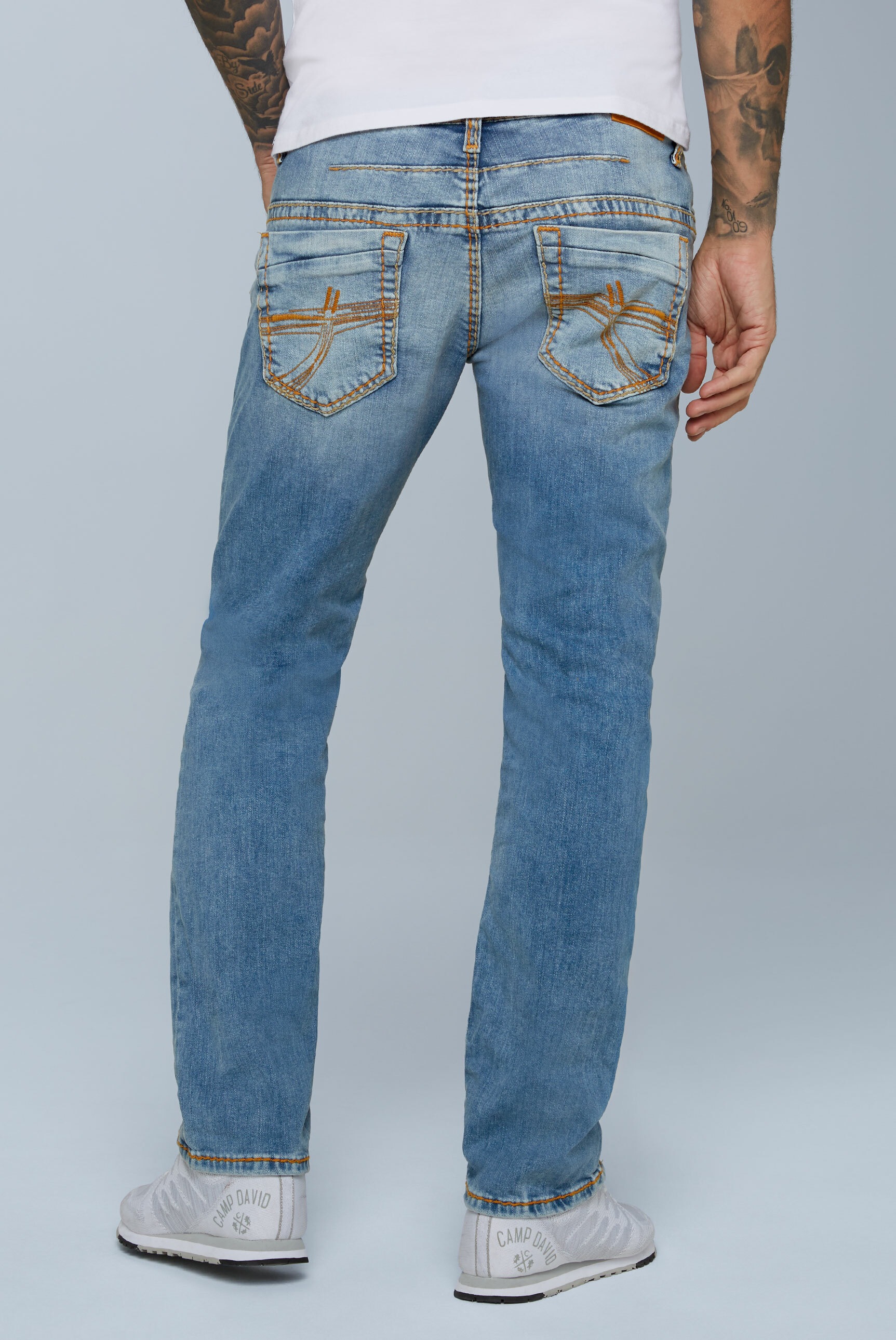 CAMP DAVID Comfort-fit-Jeans, mit breiten Nähten