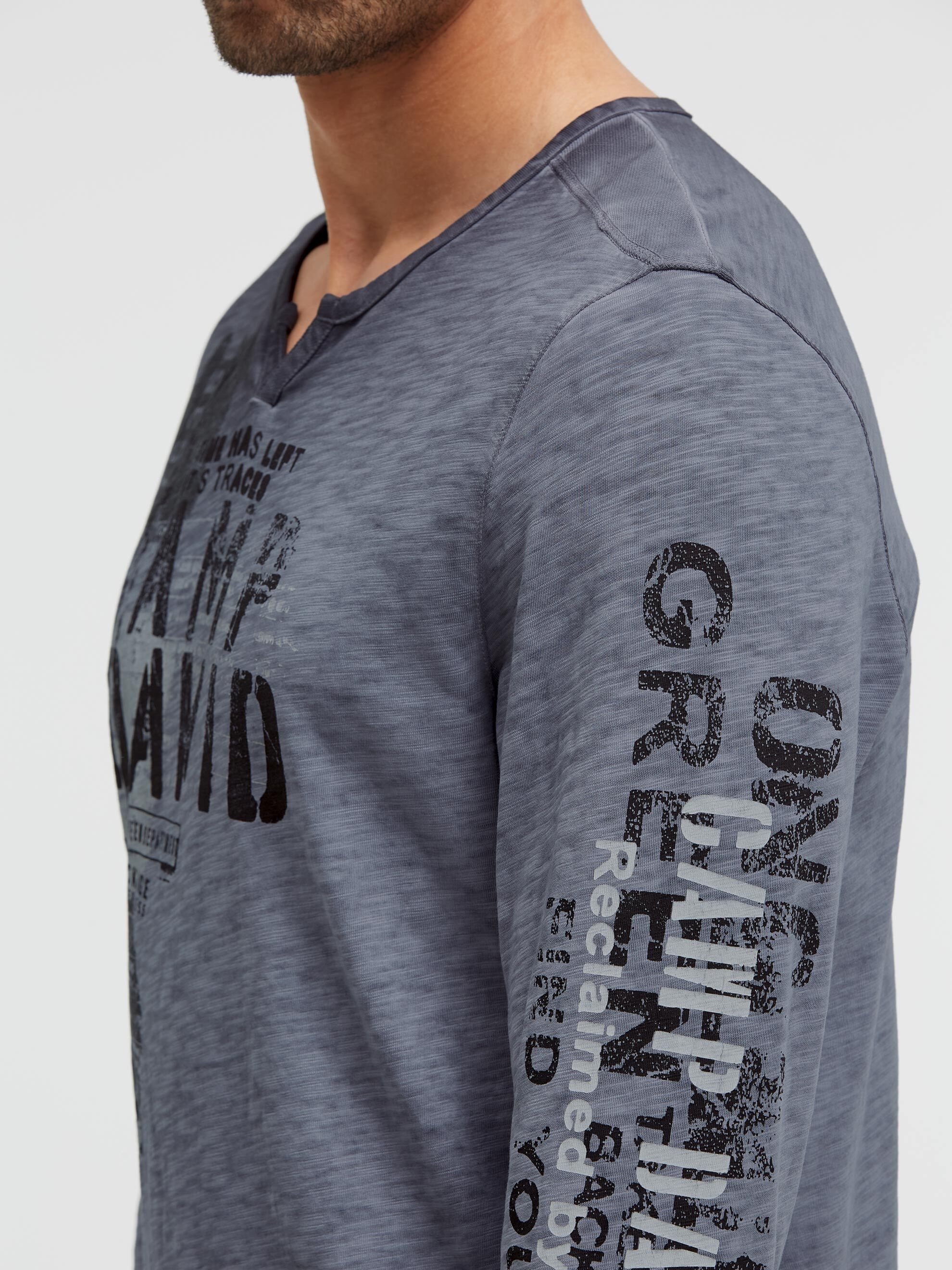 CAMP DAVID Rundhalsshirt aus Baumwolle