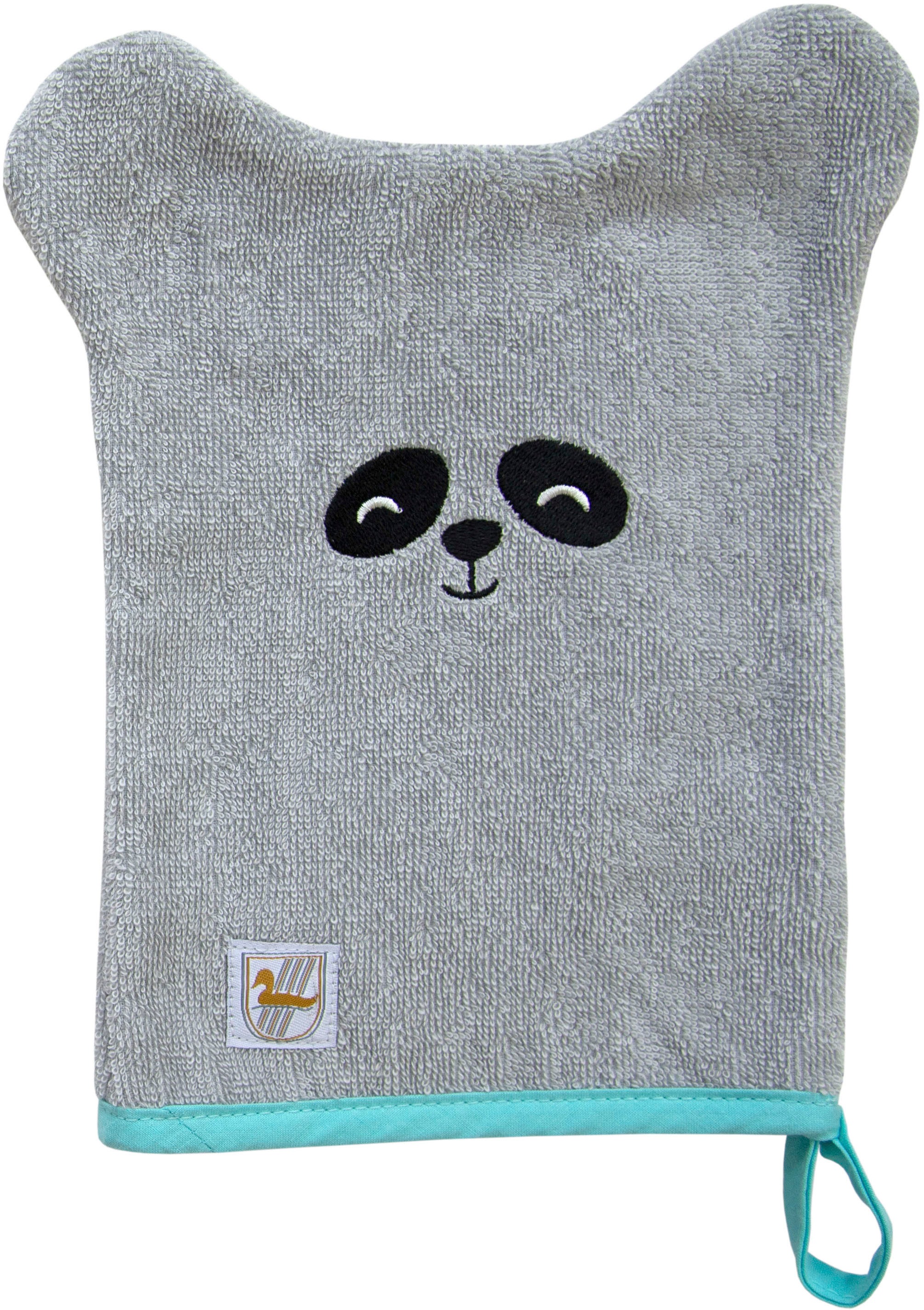 Dyckhoff Waschhandschuh "Panda", (Set, 6 St., 6 Waschhandschuhe 16 x 21 cm)