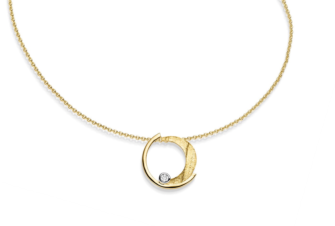 Adelia´s Kettenanhänger »Anhänger aus 333 Gelbgold«  mit Zirkonia