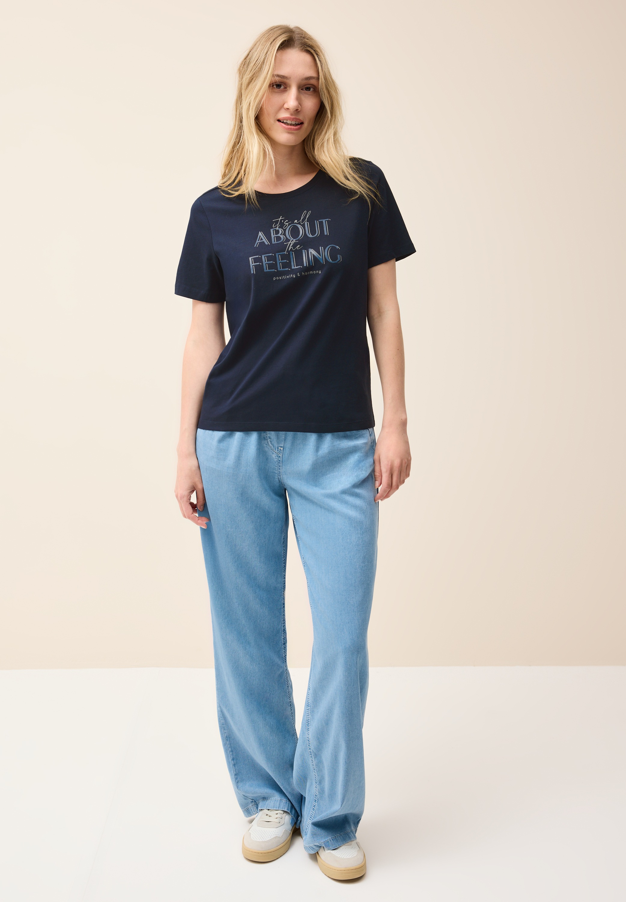 Cecil Print-Shirt, aus reiner Baumwolle