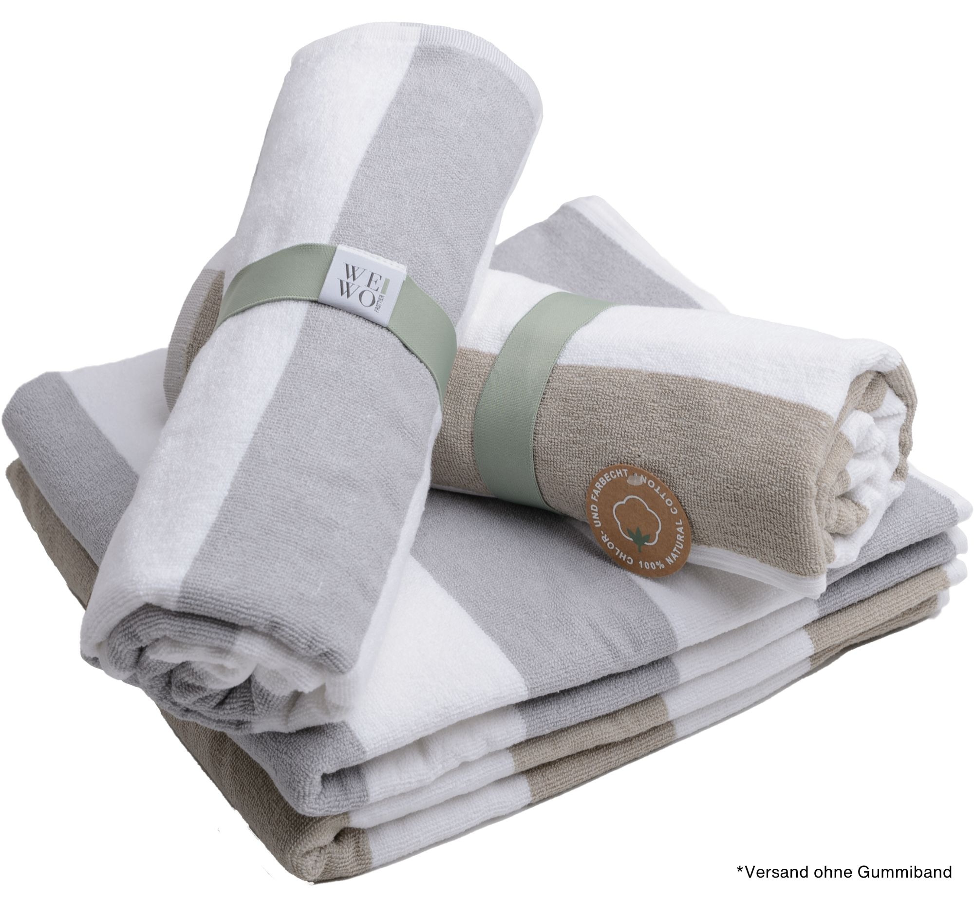 Wewo fashion Duschtuch »9713DT«, (1 St., Badetuch 70 x 140 cm), chlorecht