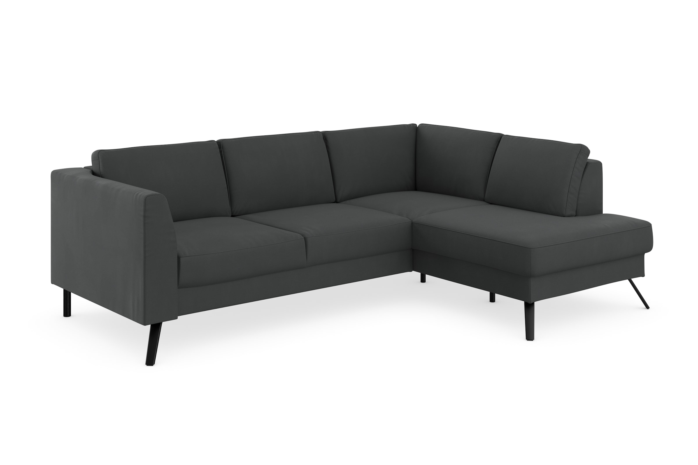 sit&more Ecksofa »Lindholm L-Form«, mit Sitztiefenverstellung und Federkern